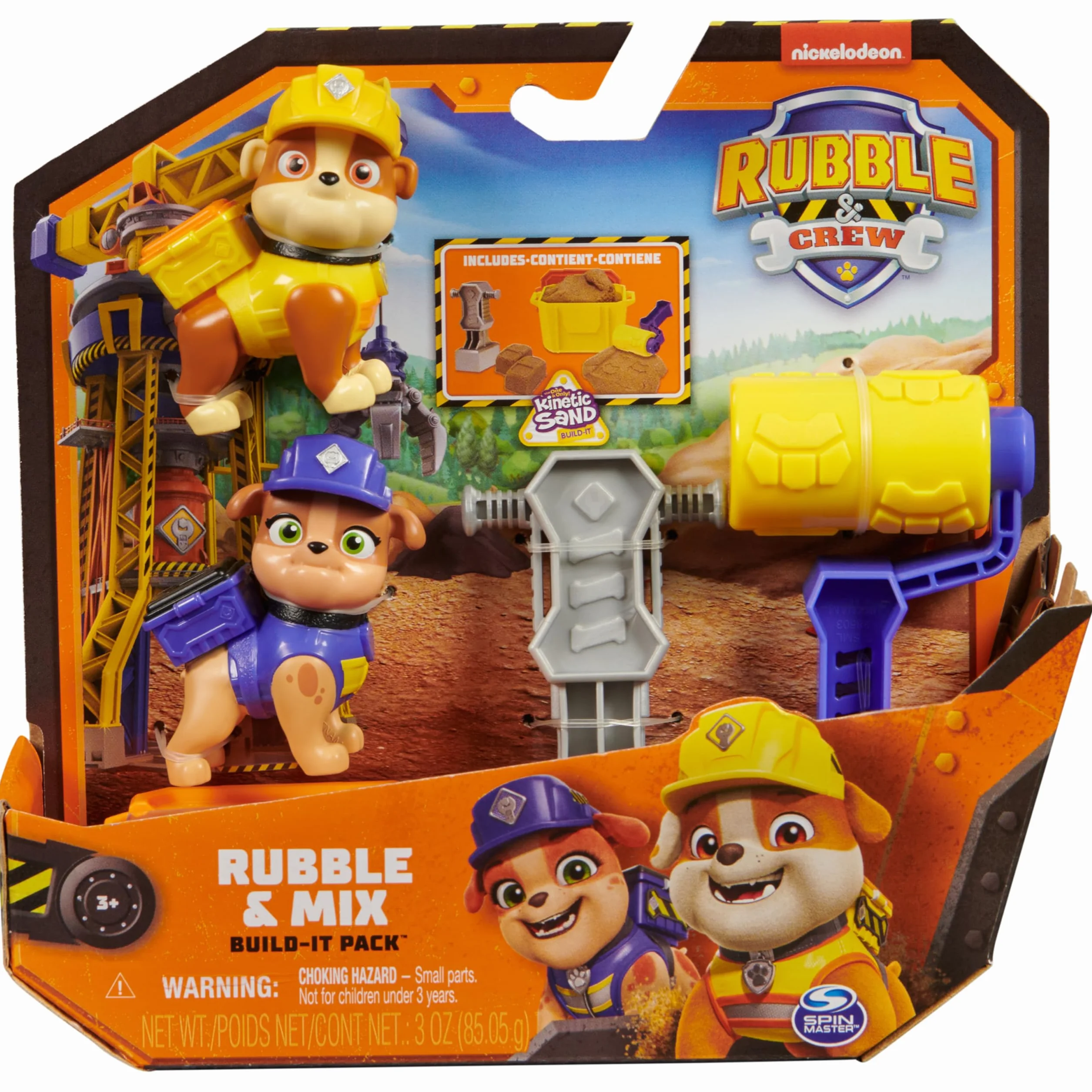 Ruben & Company - PAKIET 2 FIGURINES RUBEN & MIX + AKCESORIA - Figurka kolekcjonerska - Figurka Pat Patrol i Magiczny Piasek Kinetic Sand - Zabawka Pat Patrol - Zabawka dla dzieci od 3 lat