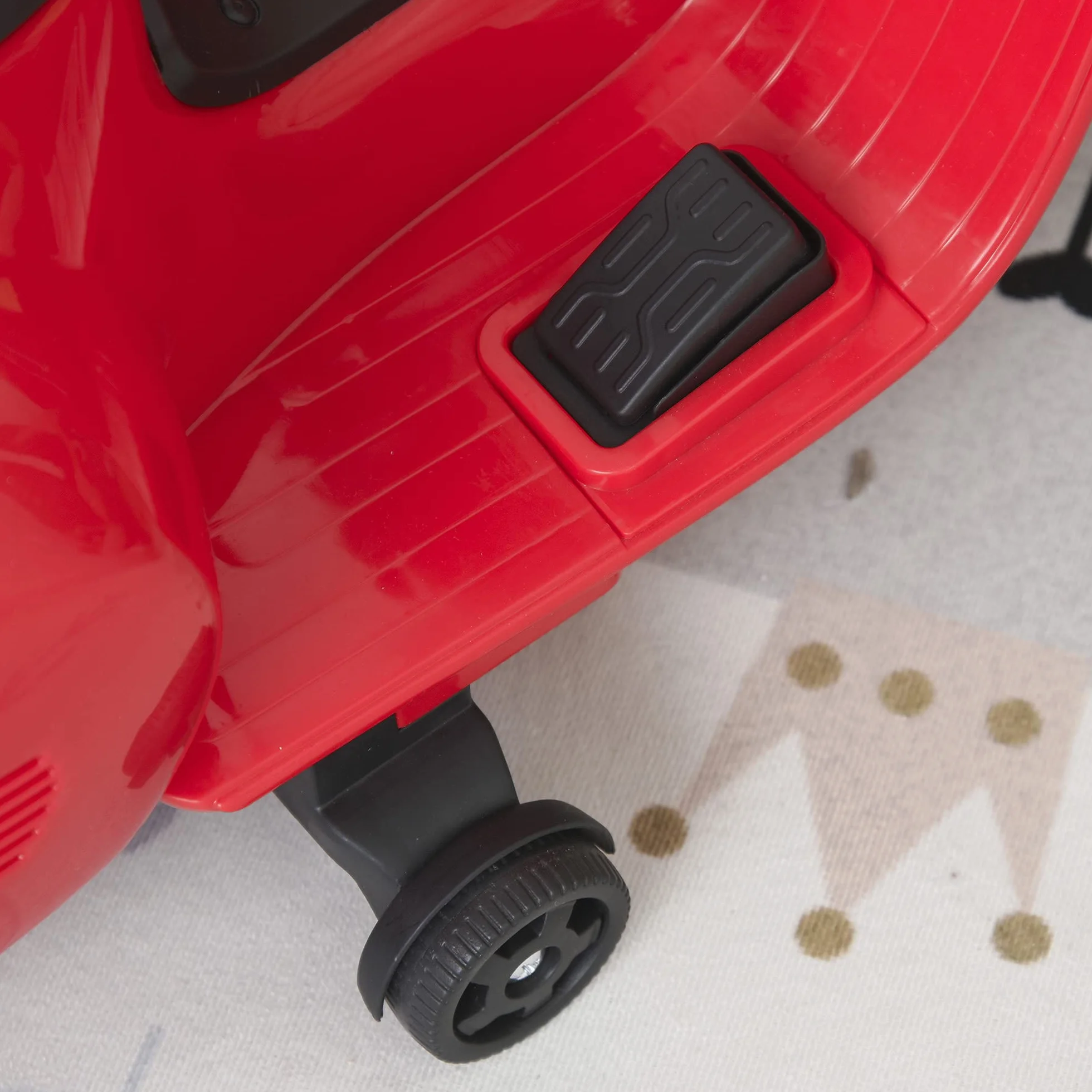 HOMCOM VESPA motocykl elektryczny motocykl dla dzieci pojazd elektryczny 18-36 miesięcy 3 km/h światła LED dźwięk tworzywo sztuczne PP metal kolor czerwony 66,5 x 38 x 52 cm