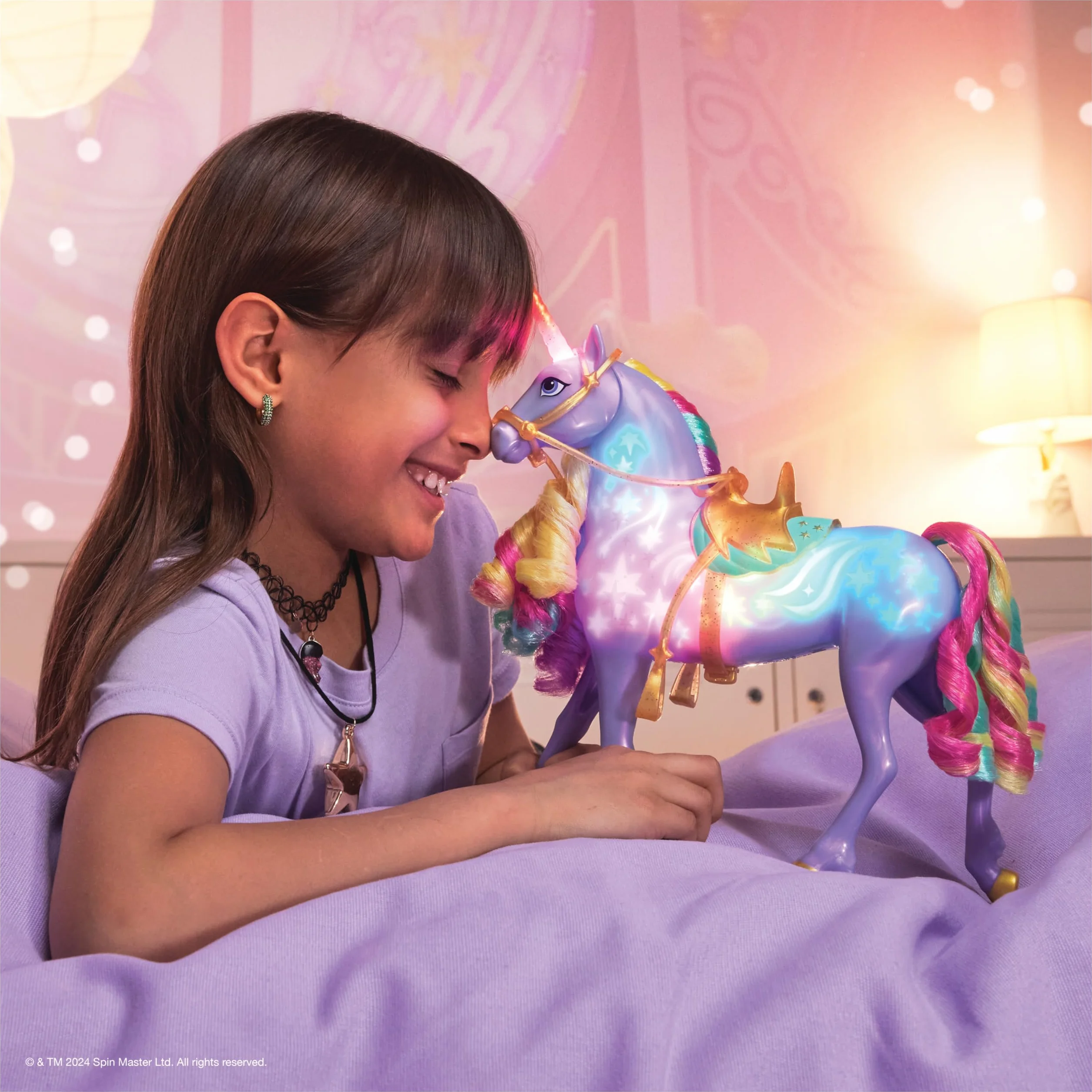 Unicorn Academy - The School of Unicorns - Wildstar Function Unicorn 28 Cm - Interaktywny jednorożec Dźwięki, piosenki i światła - Zabawki inspirowane Unicorns School Series - Zabawka dla dzieci od 4
