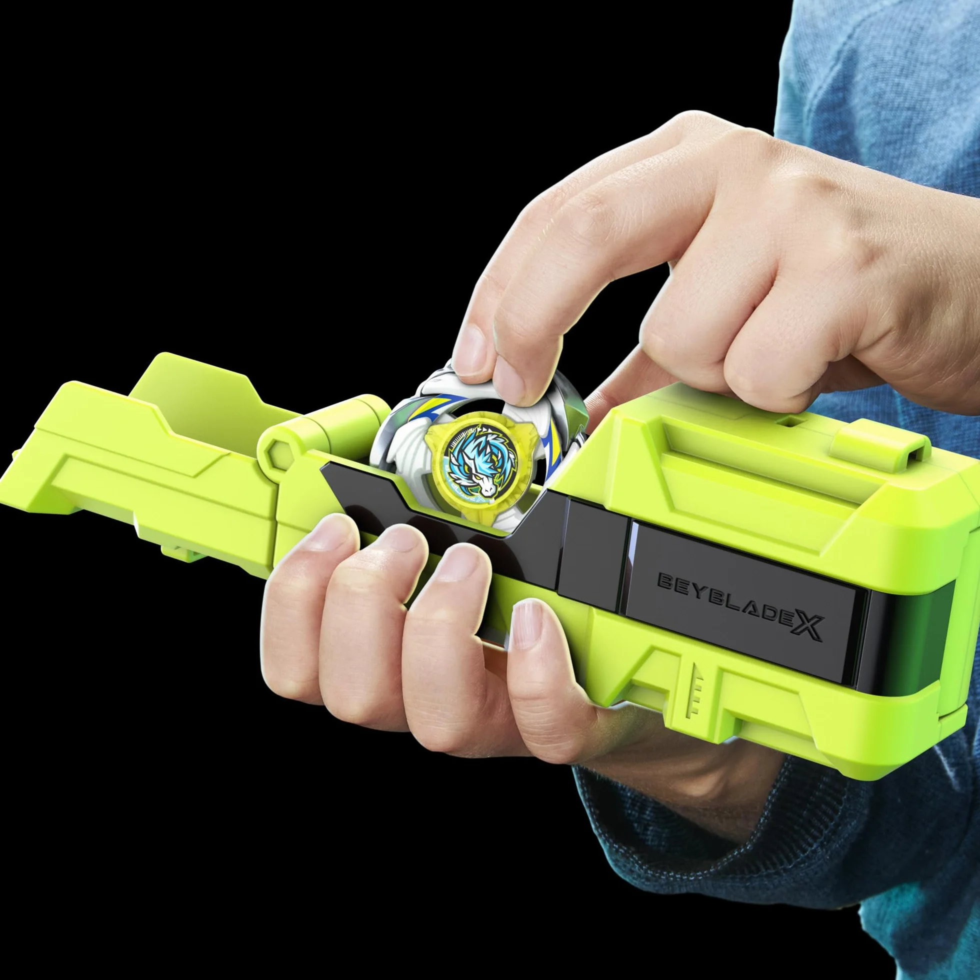 Zestaw Beyblade X z wyrzutnią Clip & Rip i prawoskrętnym bączkiem Takara Tomy rodzaju: atak, zabawki z bączkami do walki, wiek: od 8 lat