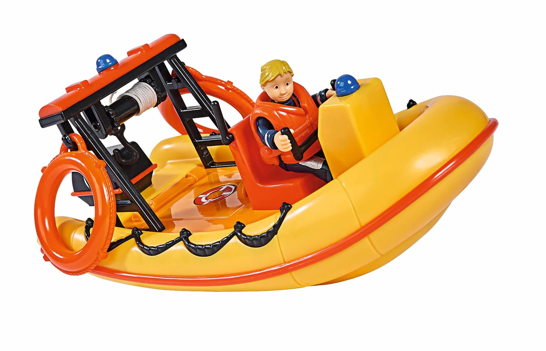 Simba 109252571038 Strażak Sam Łódź Neptun z figurką, 20 cm
