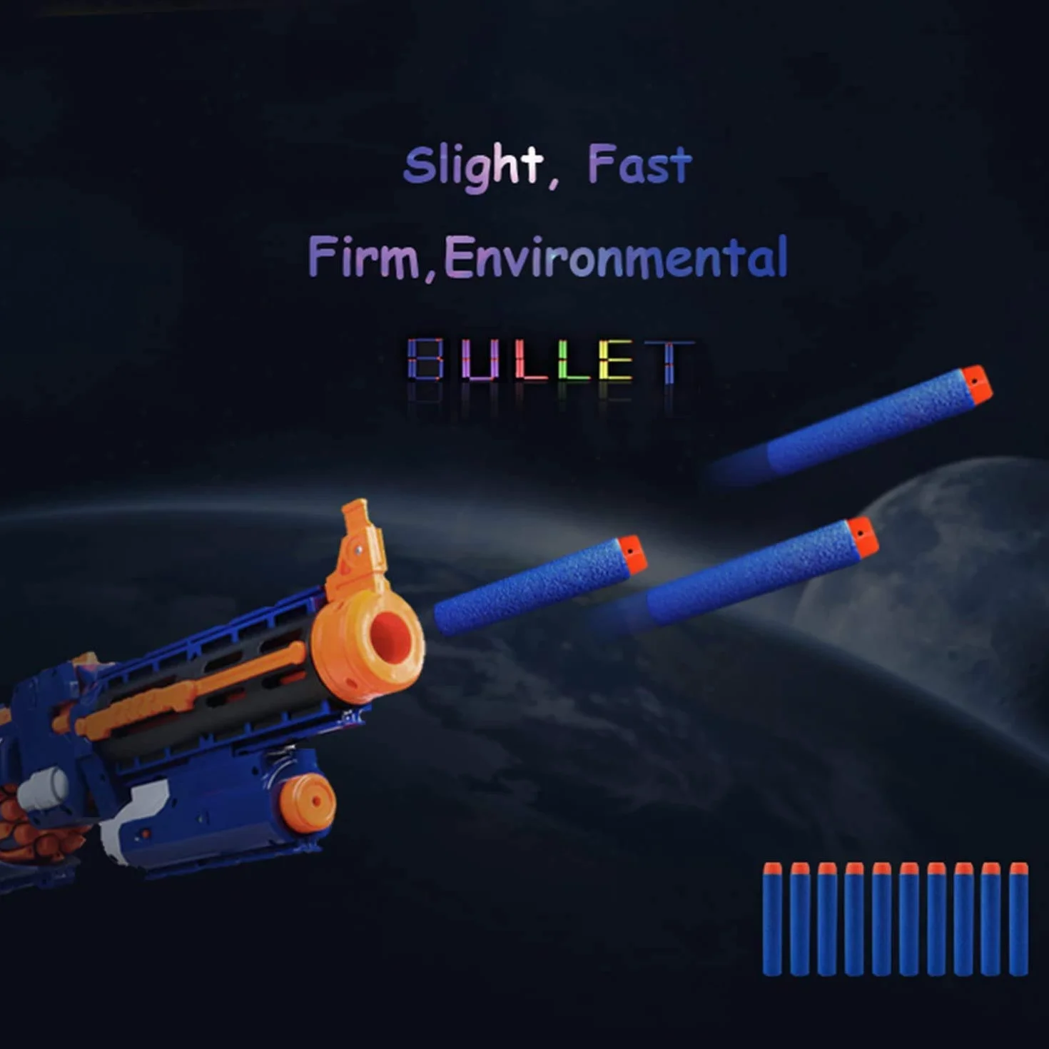 Rzutki do Nerf 7,2 cm N-Strike Elite Series Blasters niebieskie