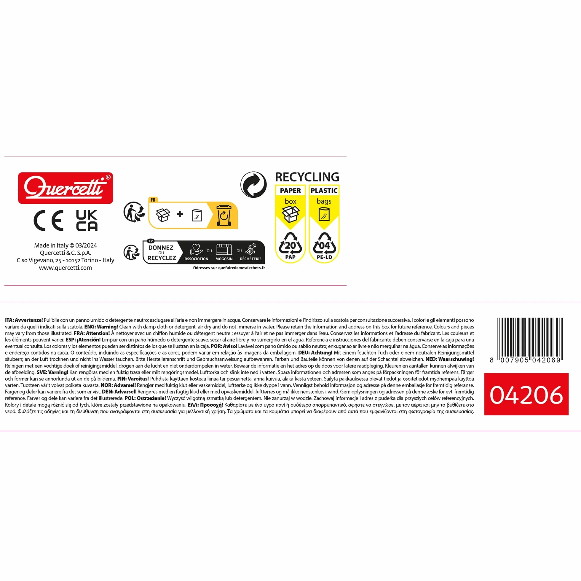 Quercetti FantaColor Junior Basic 4206