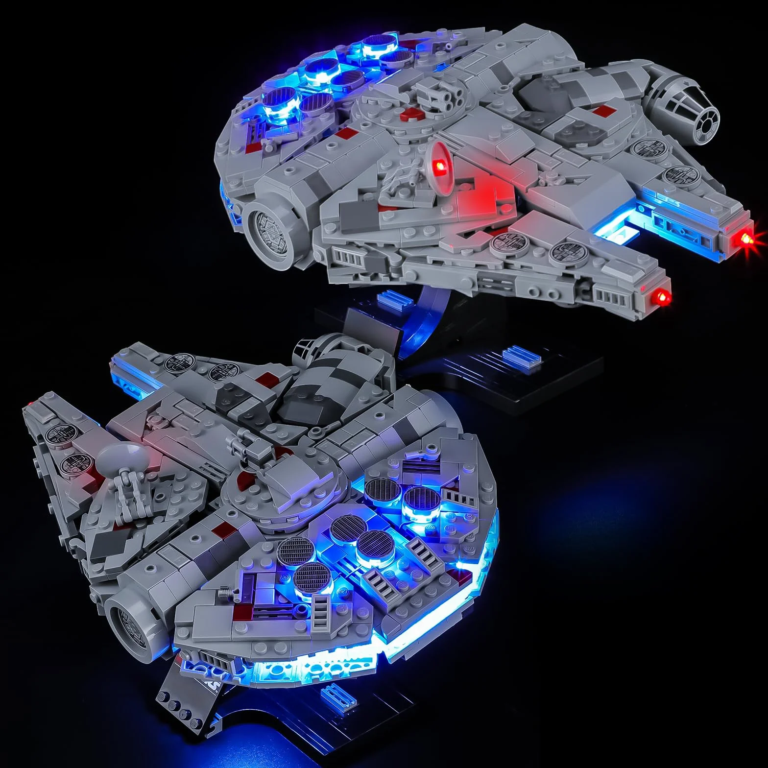BRIKSMAX Oświetlenie LED do LEGO Star Wars Millennium Falke (wersja dotykowa) 75375, kompatybilny zestaw świateł do klocków – bez zestawu Lego, dekoracyjne światło premium do modelarstwa
