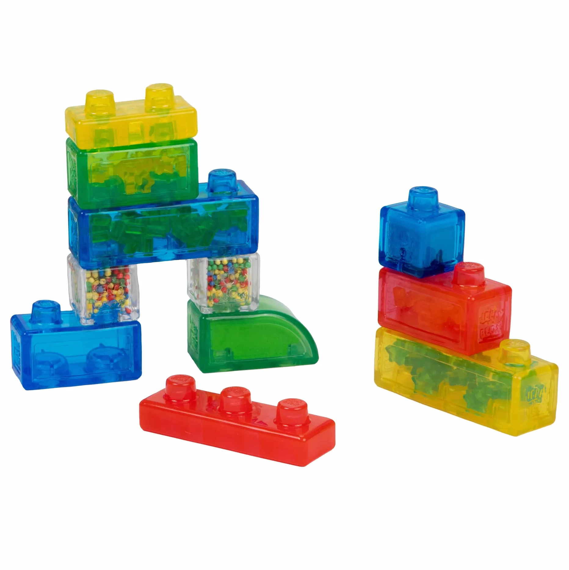 Jelly Blox Zestaw dla początkujących 11 klocków sensorycznych dla malucha i przedszkola