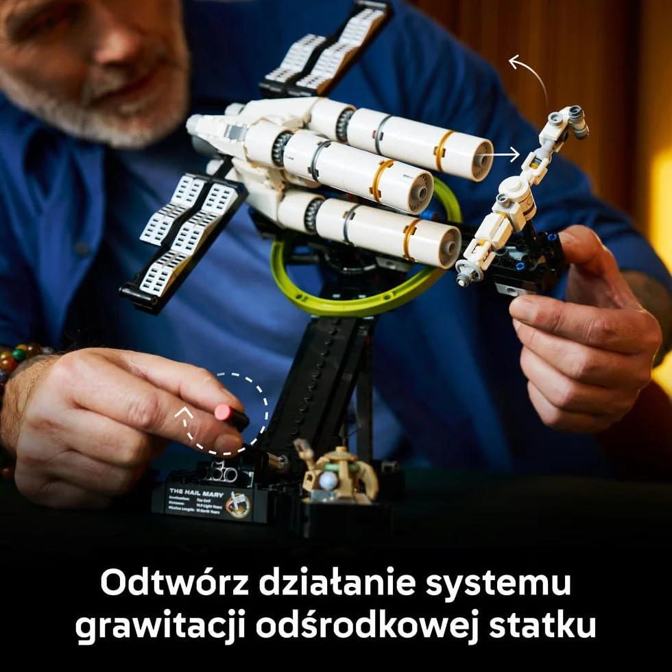 LEGO Icons Projekt Hail Mary, kolekcjonerski zestaw konstrukcyjny, model statku kosmicznego dla dorosłych, ozdoba do domu i biura, pomysł na prezent urodzinowy dla mężczyzny i kobiety 11389