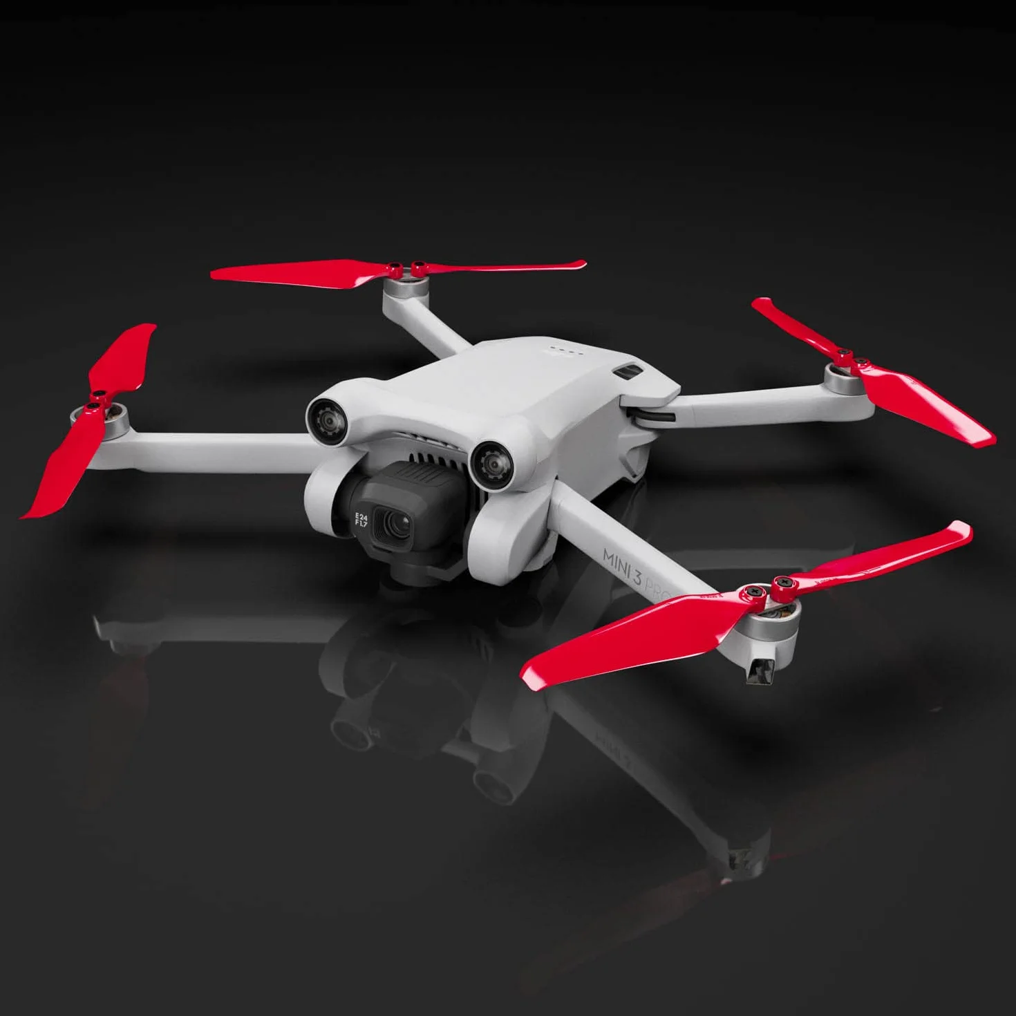 Master Airscrew Śmigła Stealth do DJI Mini 3 Pro & Mini 4 Pro - Czerwone, 4 śmigła w zestawie