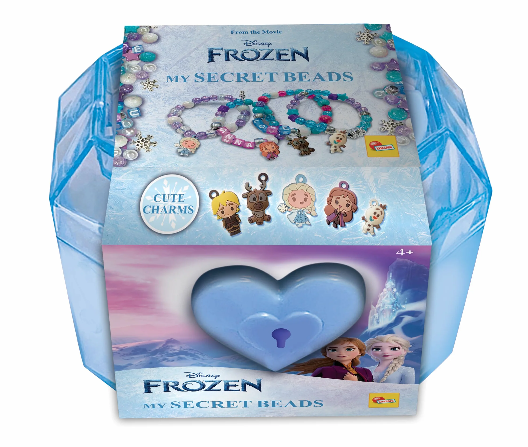 Liscianigiochi Elsa Frozen My Secret Beads Set 104581, wielokolorowy
