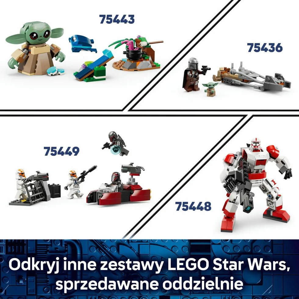LEGO Star Wars Śmigacz Cobba Vantha, zabawka dla dzieci do zbudowania, pojazd do zbudowania i dwie minifigurki, pomysł na prezent dla chłopca od 6 lat, dla dziewczynki i fanów Gwiezdnych Wojen 75437