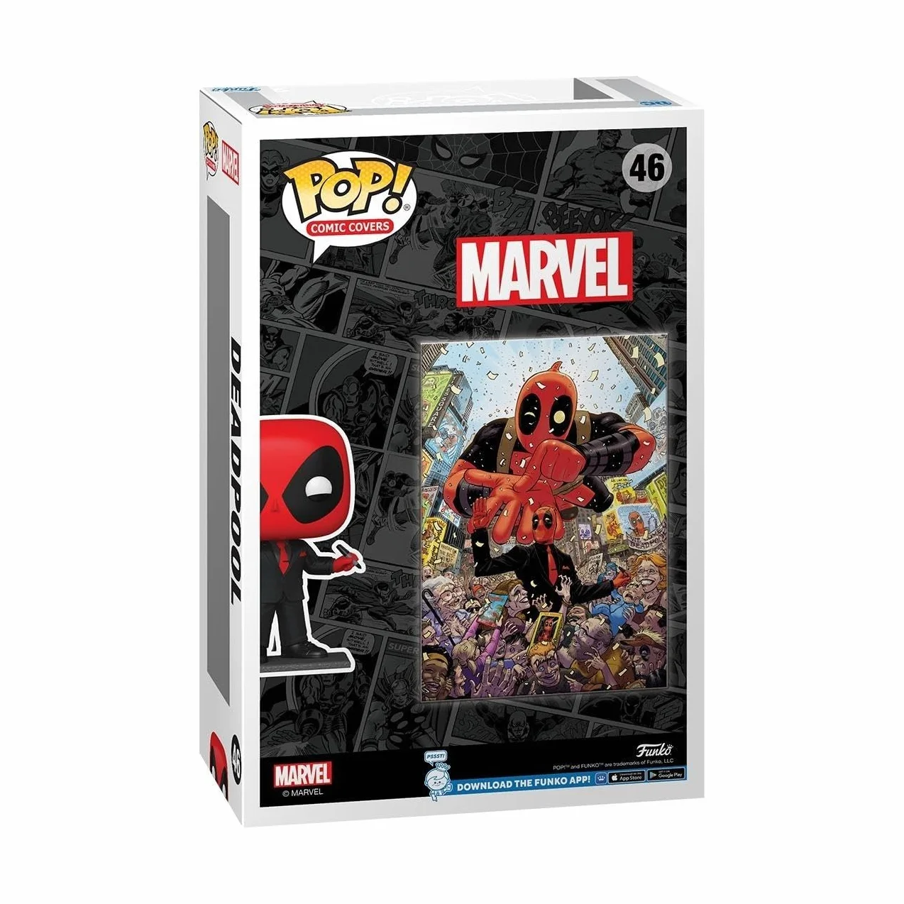 Funko POP! Comic Cover: Marvel - Skrull - Deadpool - (2025) #1 Deadpool In Black Suit - Marvel Comics - Kolekcjonerska figurka winylowa - Pomysł na prezent - Oficjalny towar