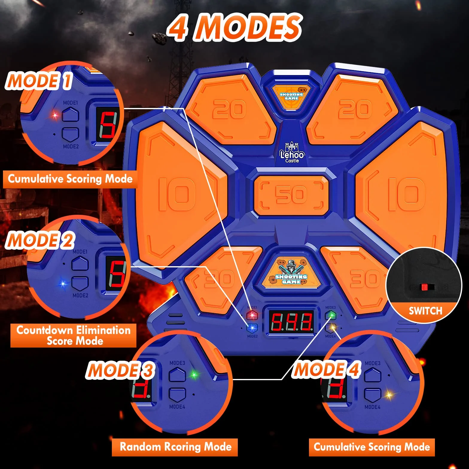 Lehoo Castle Nerf tarcza docelowa