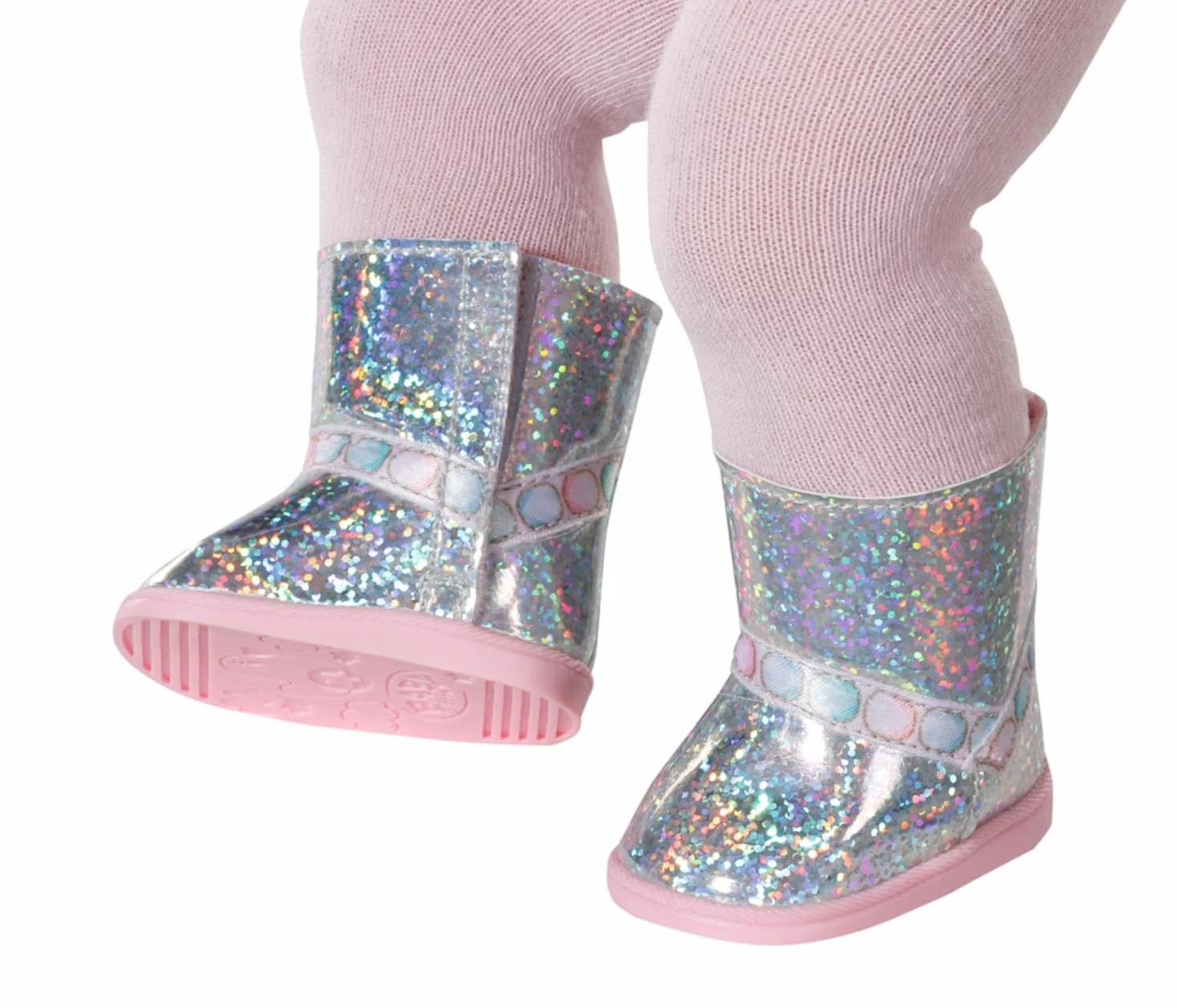 Baby Born Buty zimowe niskie dla lalek 43 cm - łatwe dla małych dłoni, kreatywna zabawa promuje empatię i umiejętności społeczne - dla małych dzieci w wieku od 3 lat - zawiera buty z różowymi