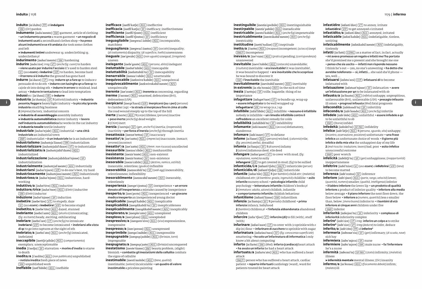 Italian Dictionary Complete and Unabridged: For advanced learners and professionals