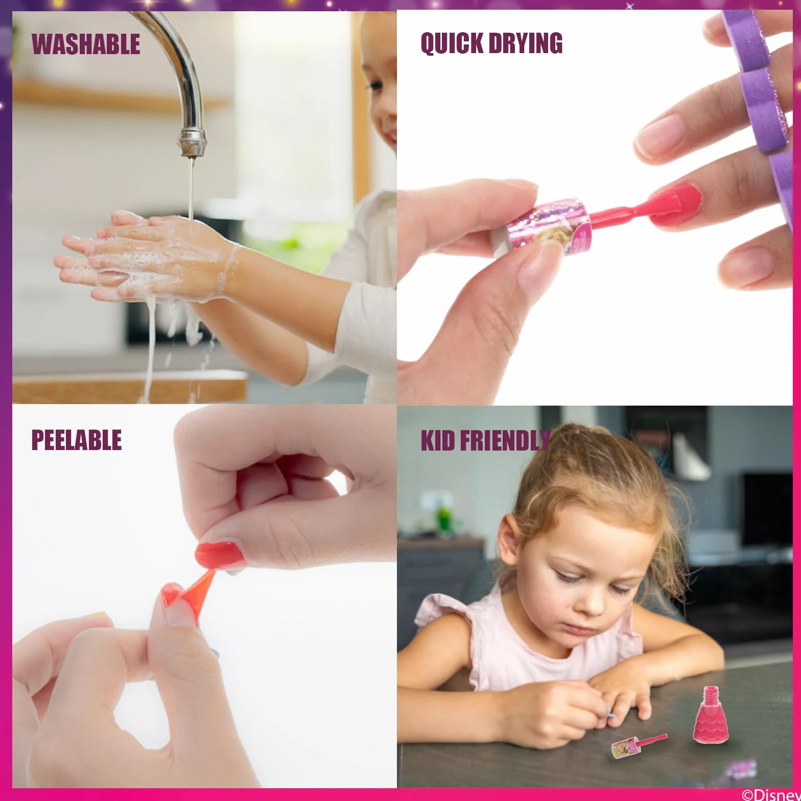 Disney Princess Lakier Wodny 15 szt Dziewczynki 3+ Prezent