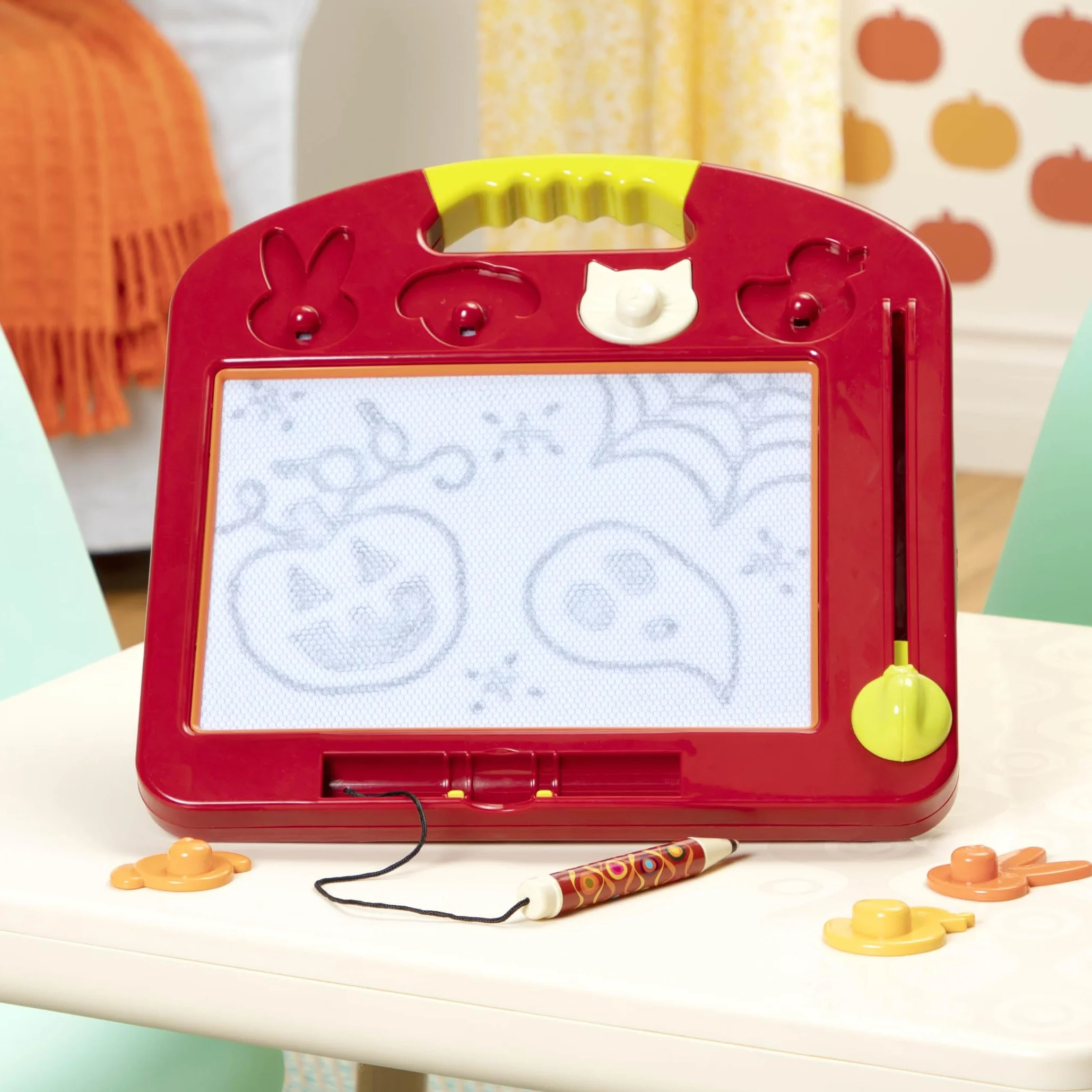 B. Toys Touluse Laptrec Tablica Kreślarska, Czerwony/Biały, 31 x 31 cm