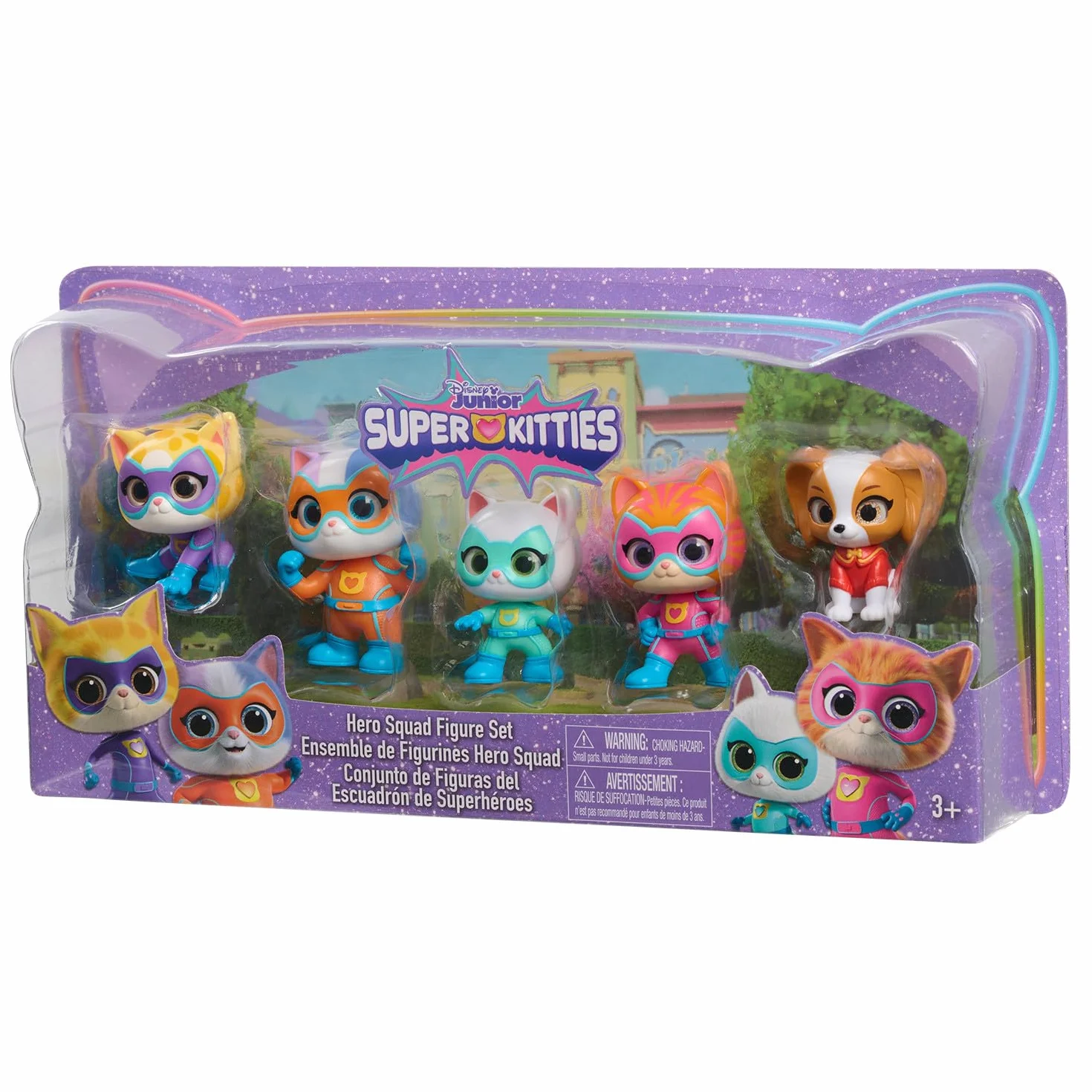 Disney Junior SuperKitties Hero Squad 5-Piece Figure Set