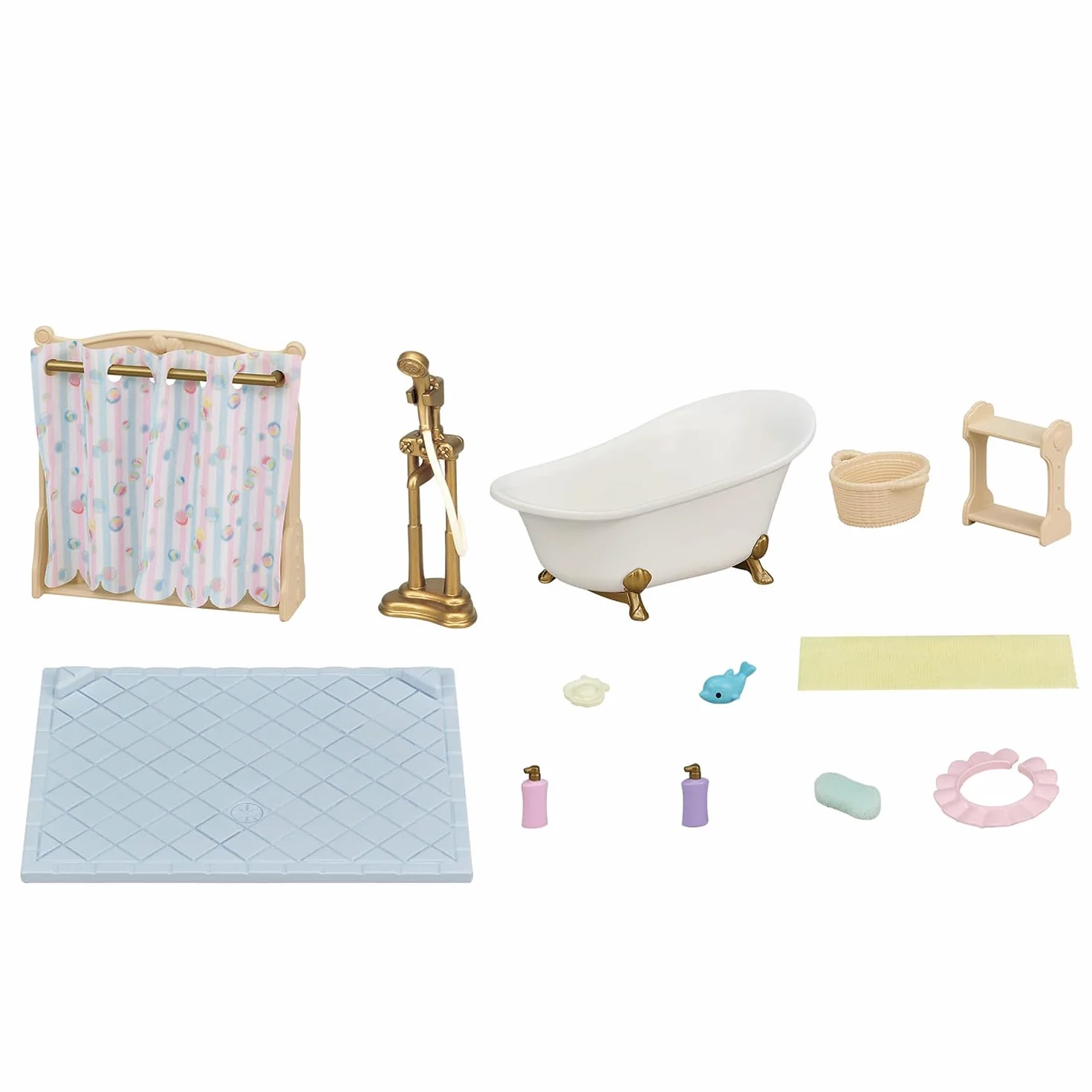 Sylvanian Families - 5739 Łazienka zestaw z wanną i prysznicem - Zestaw do zabawy