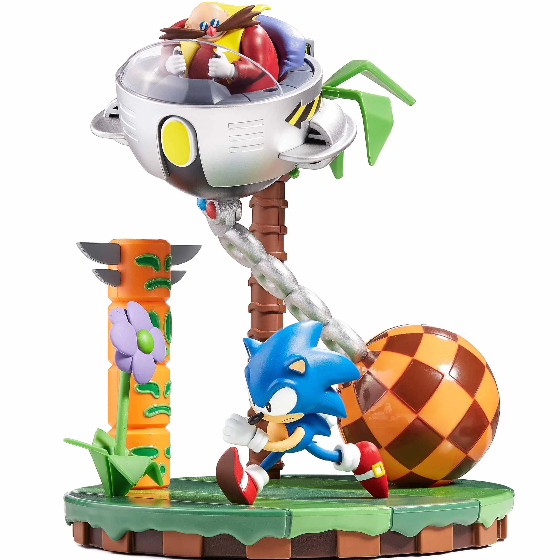 NUMSKULL Oficjalna statuetka SEGA Sonic & Dr Eggman 30th Anniversary Limited Edition 23 cm 23 cm - oficjalny produkt Sonic The Hedgehog