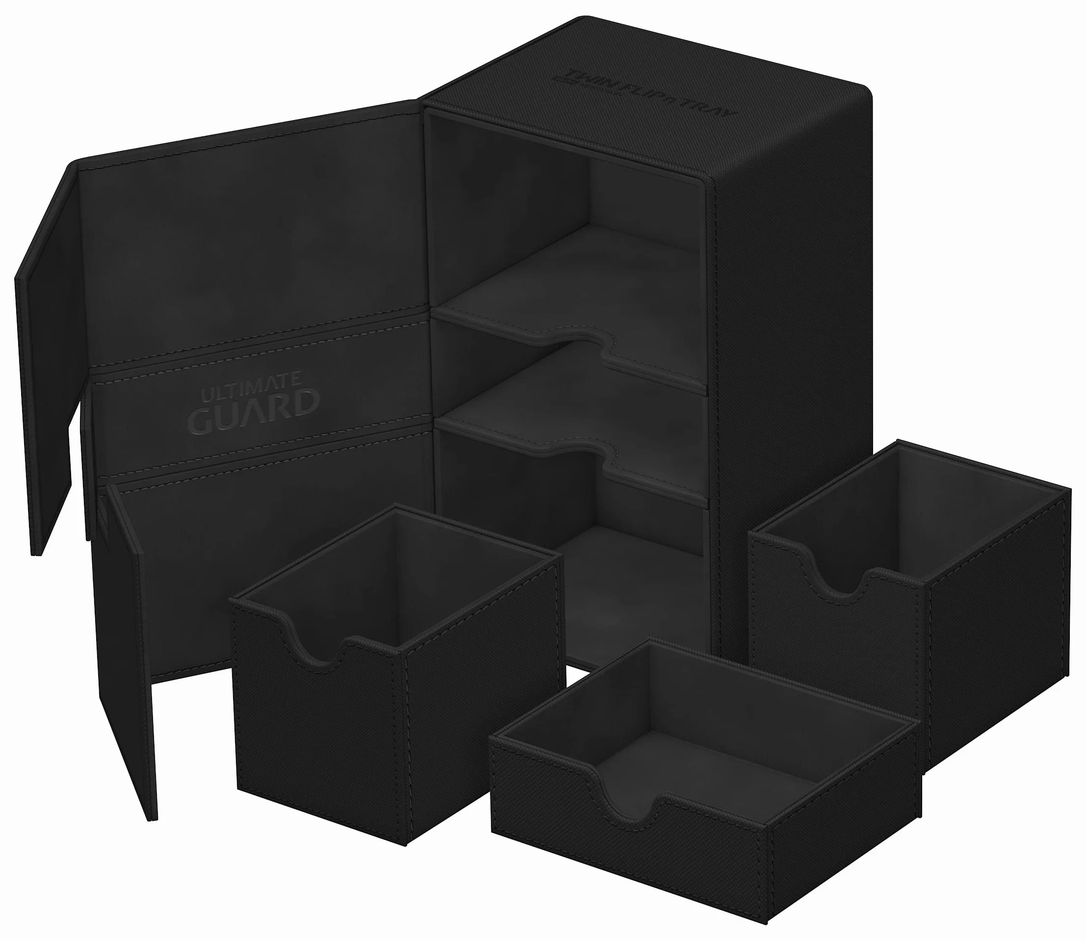 Ultimate Guard UGD011234 Twin Flip`n`Tray 160+ XenoSkin Monocolor czarne pudełko na karty