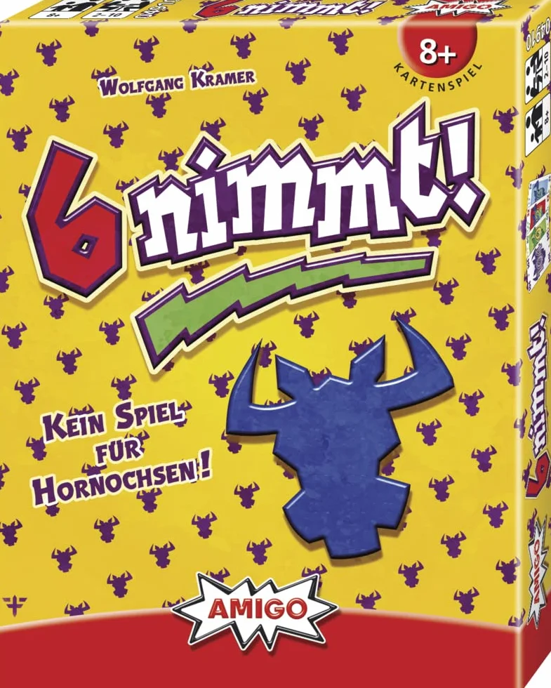 Amigo 6 Nimmt! Gra Karciana, Wielokolorowy, od 8 Lat