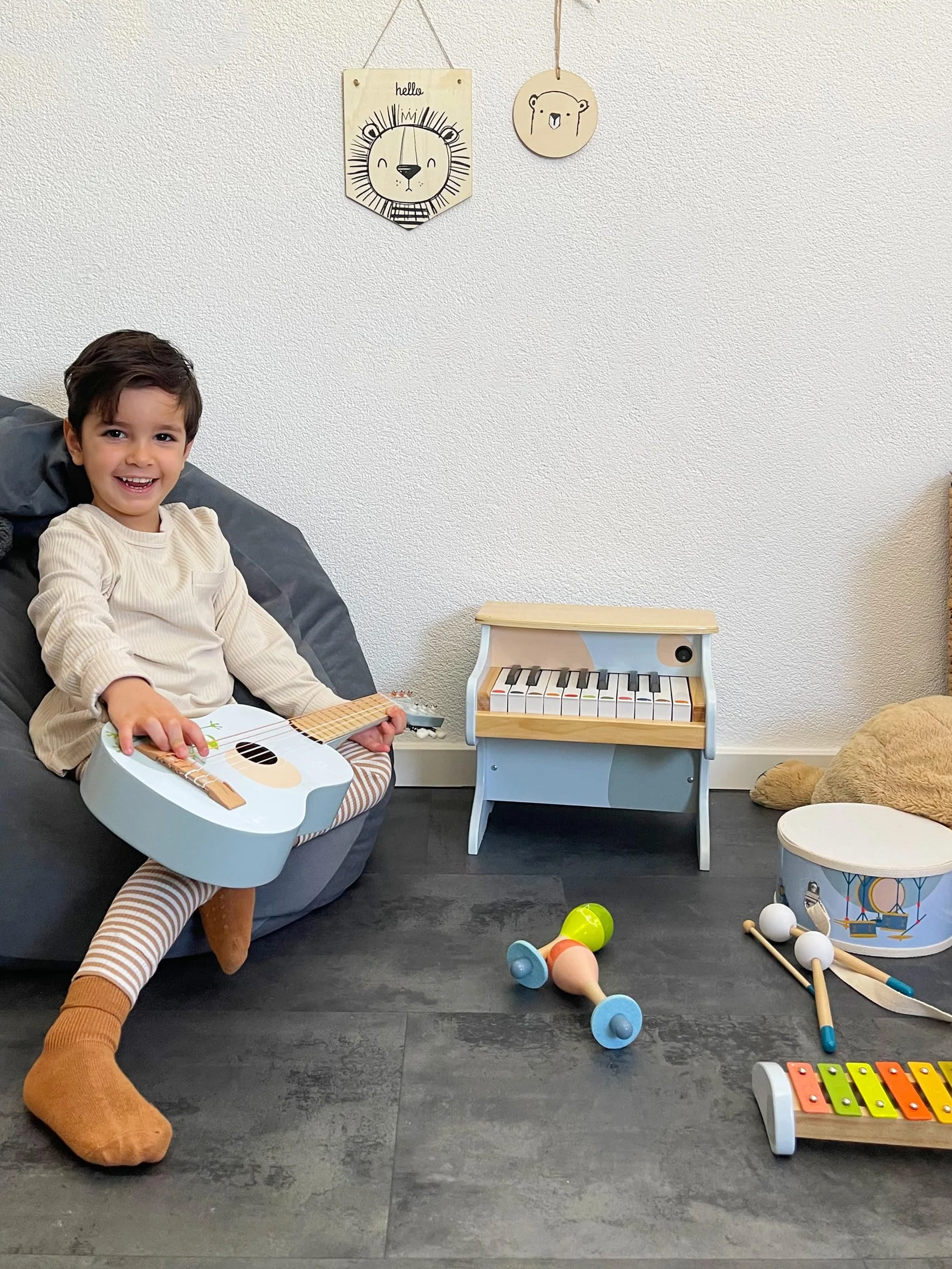 Small Foot Pianino zabawkowe "Groovy Beats", pianino dla dzieci od 3 lat, idealne do wczesnej edukacji muzycznej
