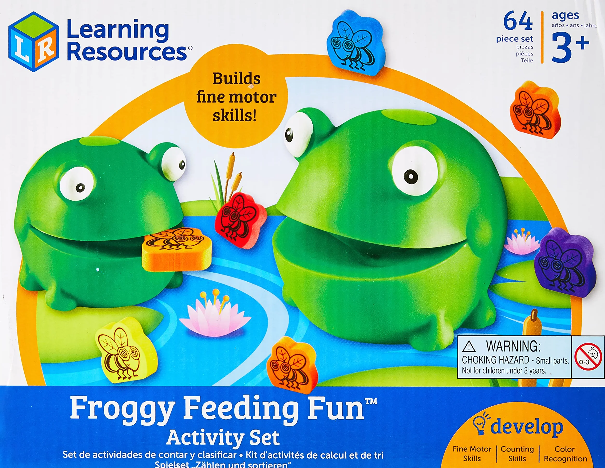 Learning Resources Froggy Feeding Fun Dzialalnosc 65-Kawałek Zestaw