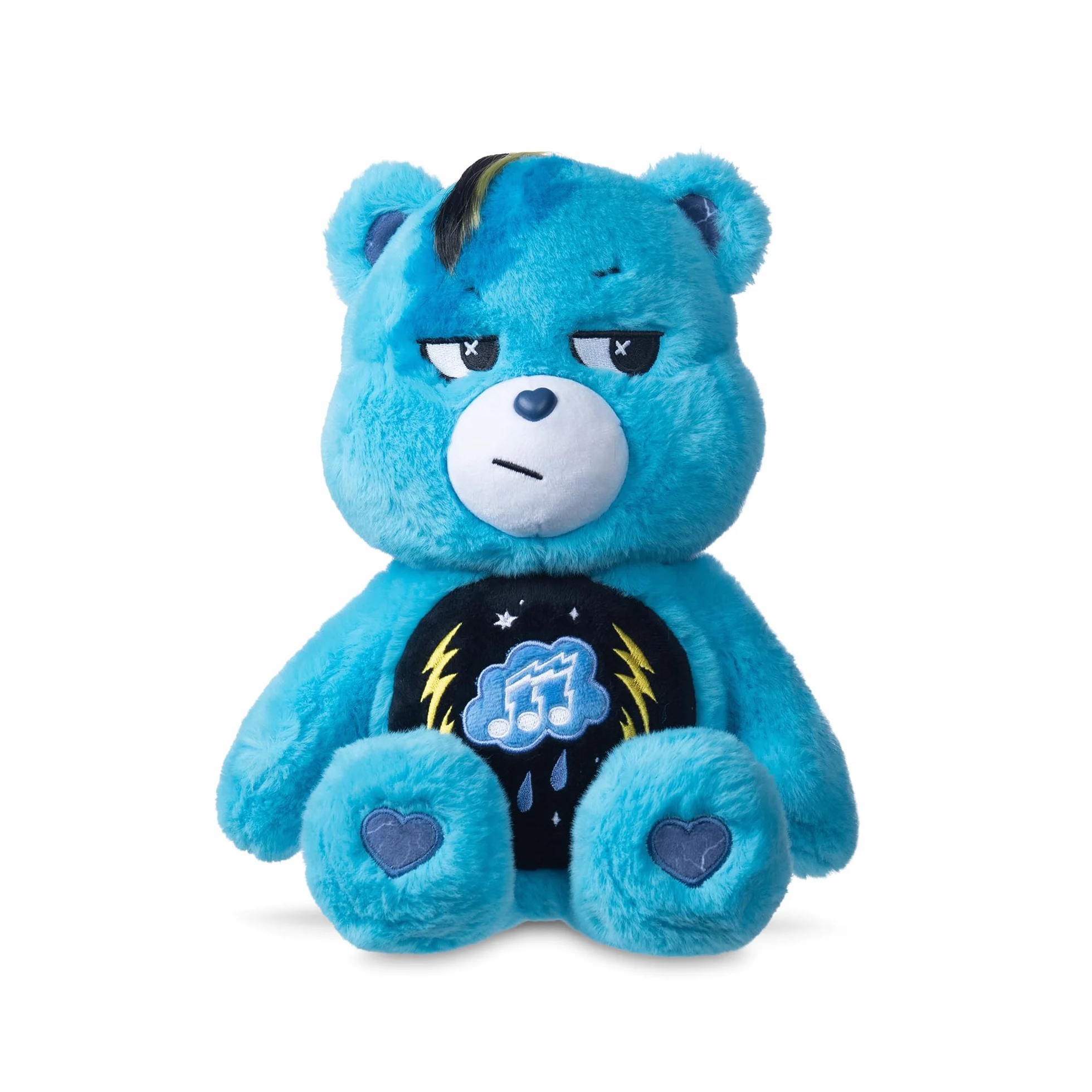 Basic Fun Care Bears 22 cm Maskotka Pluszowa Rock Theme – Grumpy Bear – Edycja ekologiczna – Dla dzieci i fanów