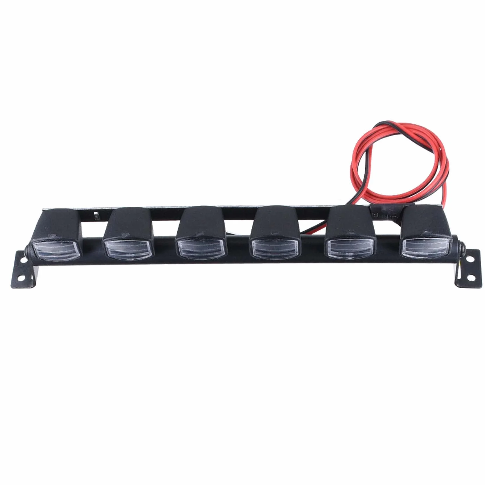 KEEDA Lampa dachowa LED listwa świetlna do skali 1/8 1/10 RC Crawler samochód Monster Truck HSP HPI Traxxas TAMIYA CC01 osiowy SCX10 D90 (6 LED)
