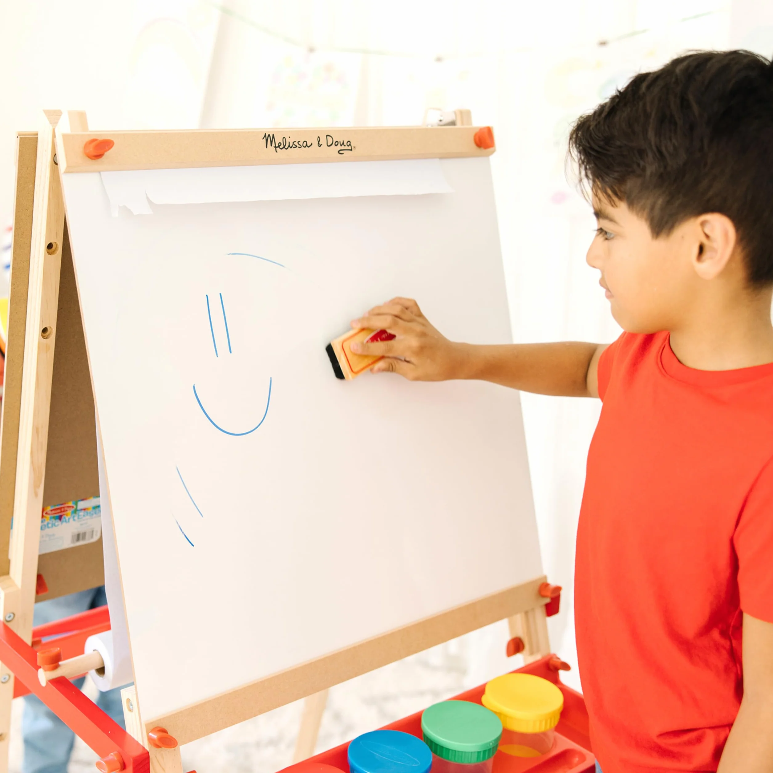 Melissa & Doug Zestaw akcesoriów sztalugowych | Sztuka i rzemiosło | Materiały plastyczne | 3+ | Prezent dla chłopca lub dziewczynki, wielokolorowy