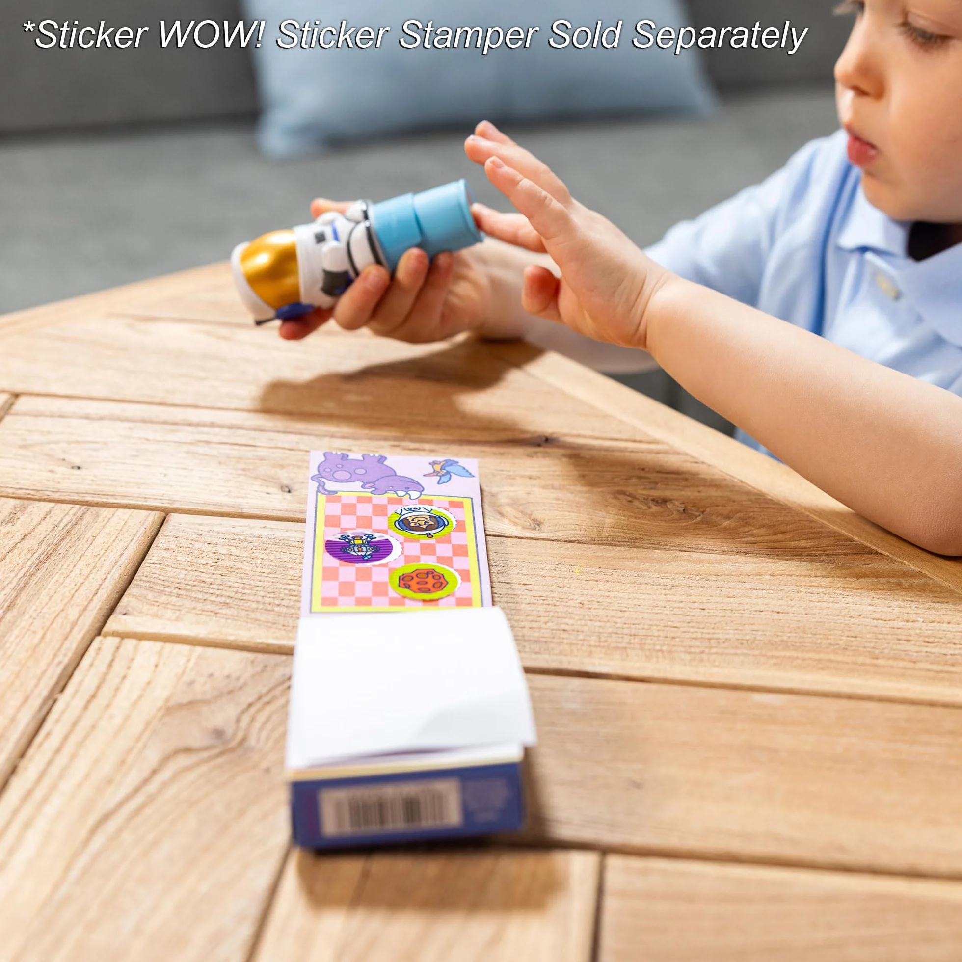 Melissa & Doug Sticker Wow! Mini Blok Aktywności i 200 Naklejek do Uzupełniania - Zabawka do Majsterkowania i Kolekcjonowania z Różnymi Naklejkami Niespodziankami