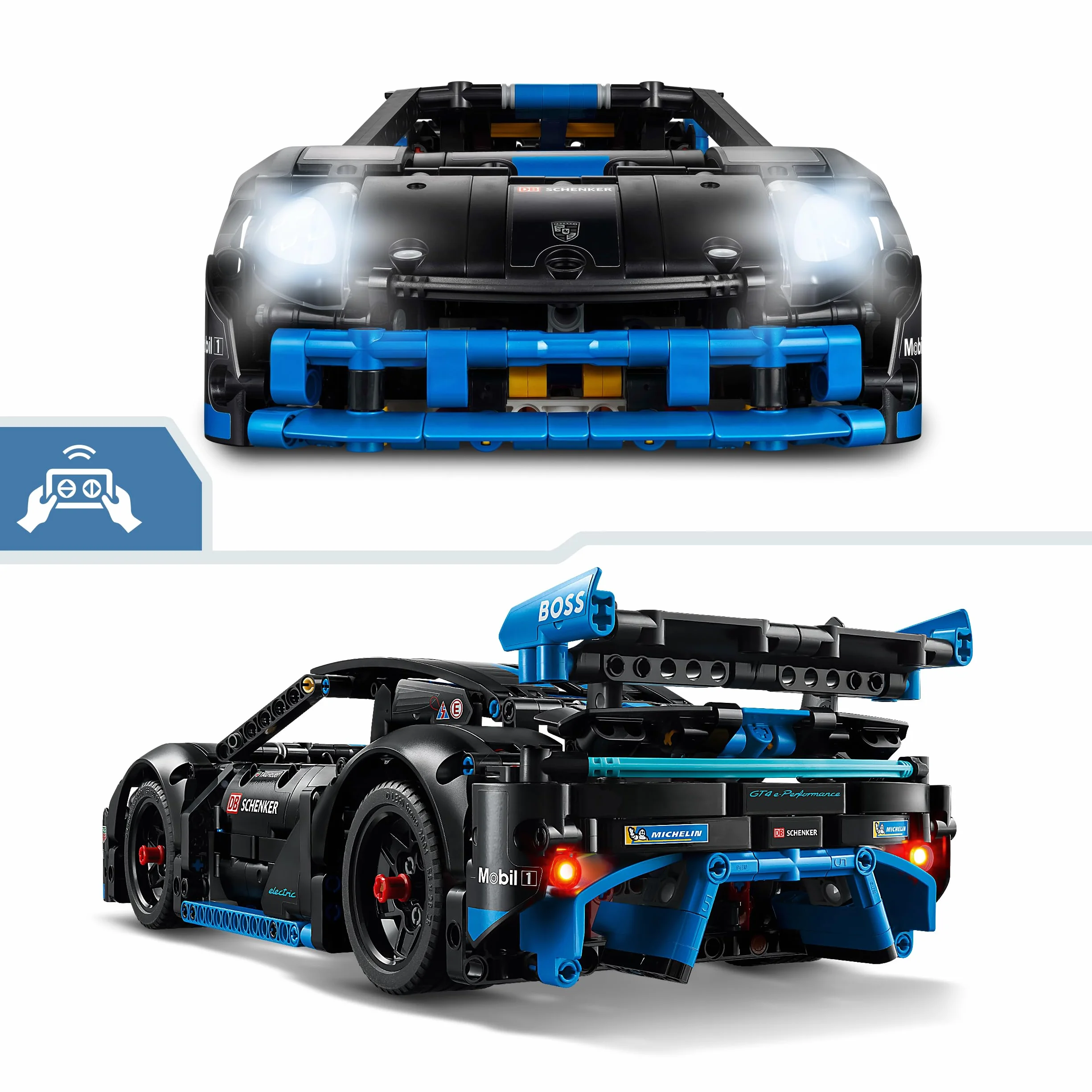 LEGO Technic Samochód wyścigowy Porsche GT4 e-Performance, Model Samochodu dla Dzieci, Wyścigówka do Zbudowania, Fajna Zabawka dla 10-latka, Chłopca i Dziewczynki, Pomysł na Prezent Urodzinowy, 42176
