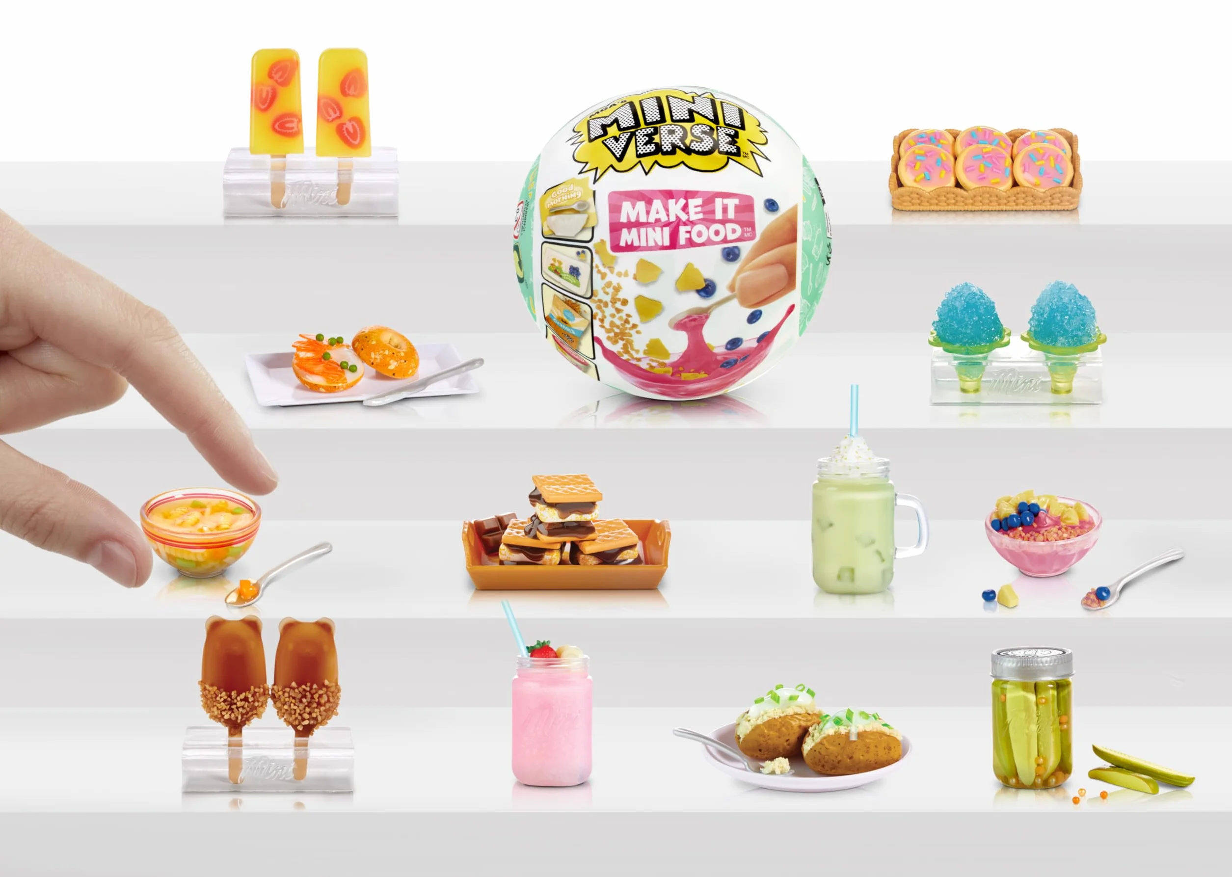 MGA's Miniverse Make It Mini Food - Cafe Seria 3- Mini Przedmioty Kolekcjonerskie w Ukrytych Opakowaniach - DIY, Zabawa Żywicą, Repliki Jedzenia - NIEJADALNE - dla Dzieci w Wieku 8+