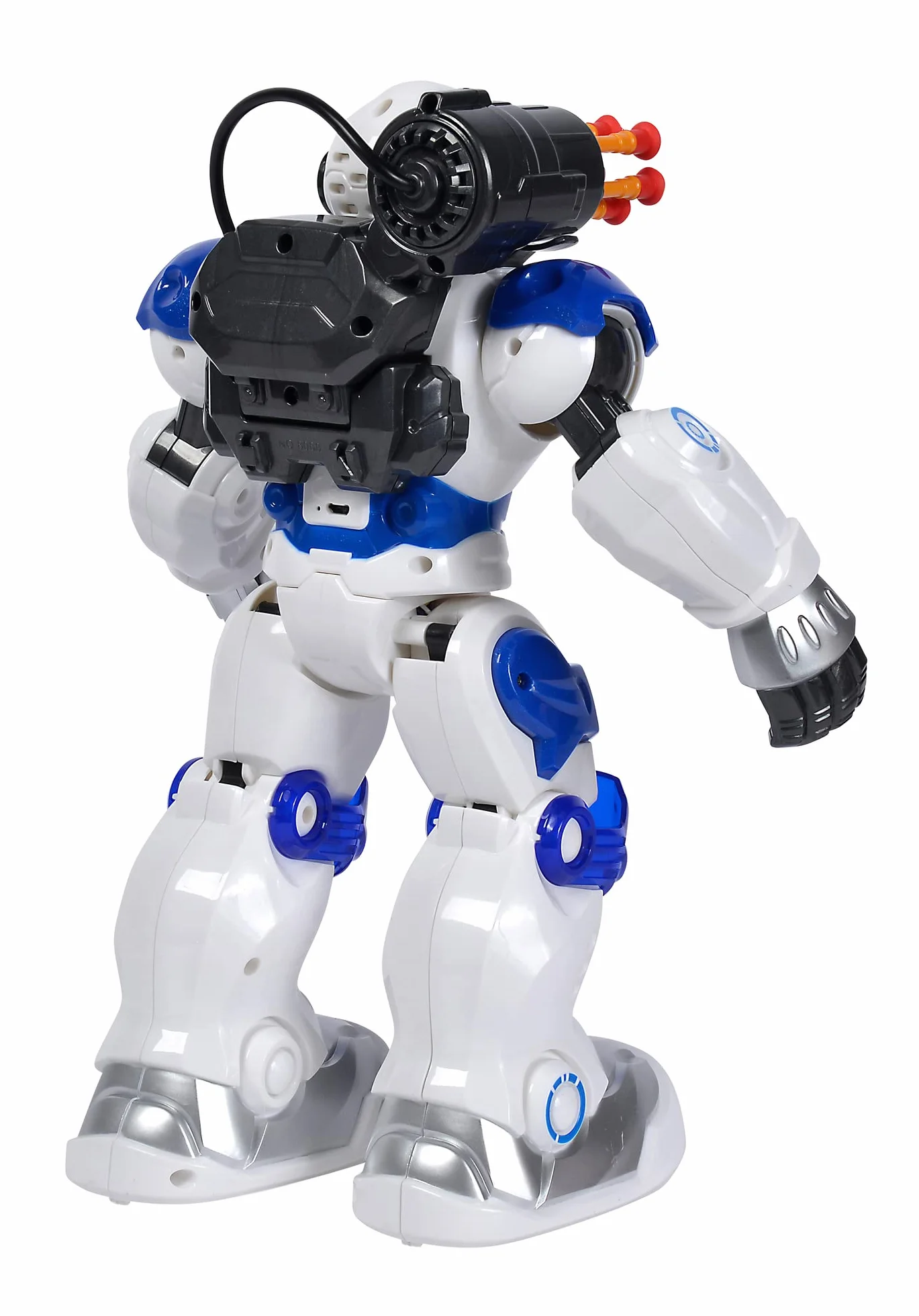 Simba 108042509 Planet Fighter robot z kontrolą podczerwieni, sterowanie gestami, światłem i dźwiękiem, funkcja strzału, różne funkcje ruchu, 32 cm, od 5 lat