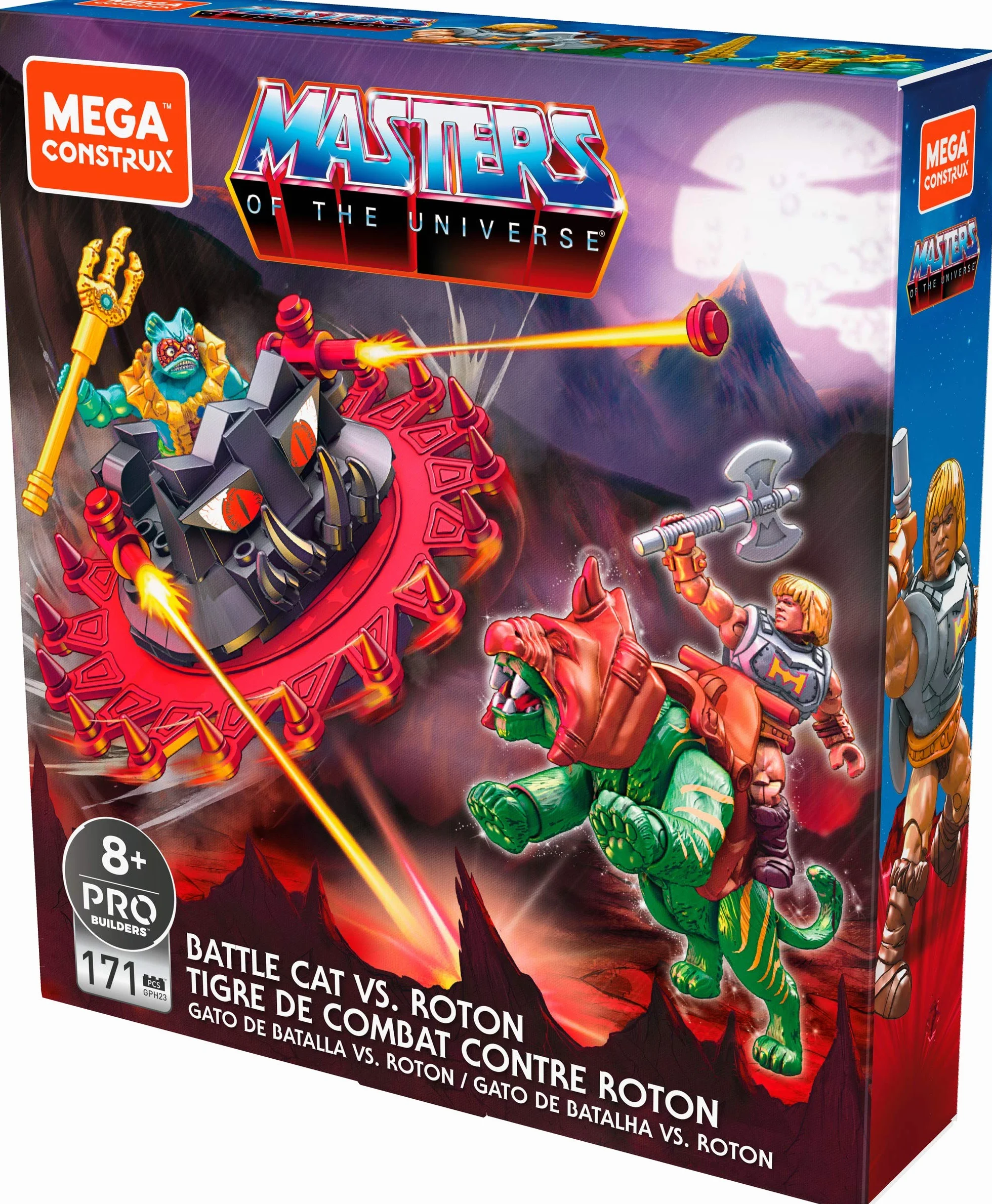 MEGA Construx GPH23 - Probuilder Masters of The Universe Classic Roton Assault, zawiera dwie mikrofigurki do kolekcjonowania, zabawka od 8 lat