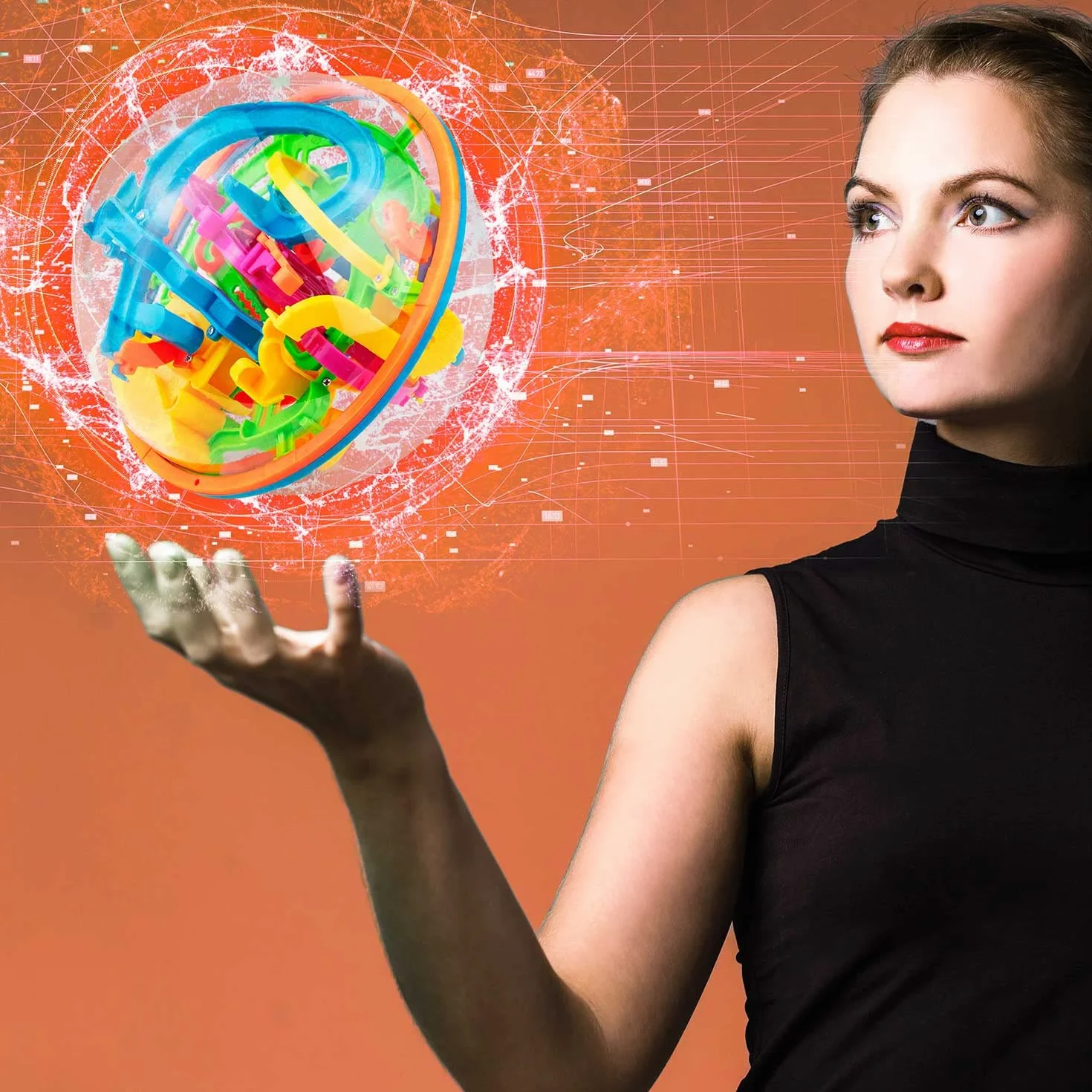 Labirynt kulkowy 3D Magic Maze Puzzle Ball Gra zręcznościowa Kuliste puzzle 3D Zaawansowany