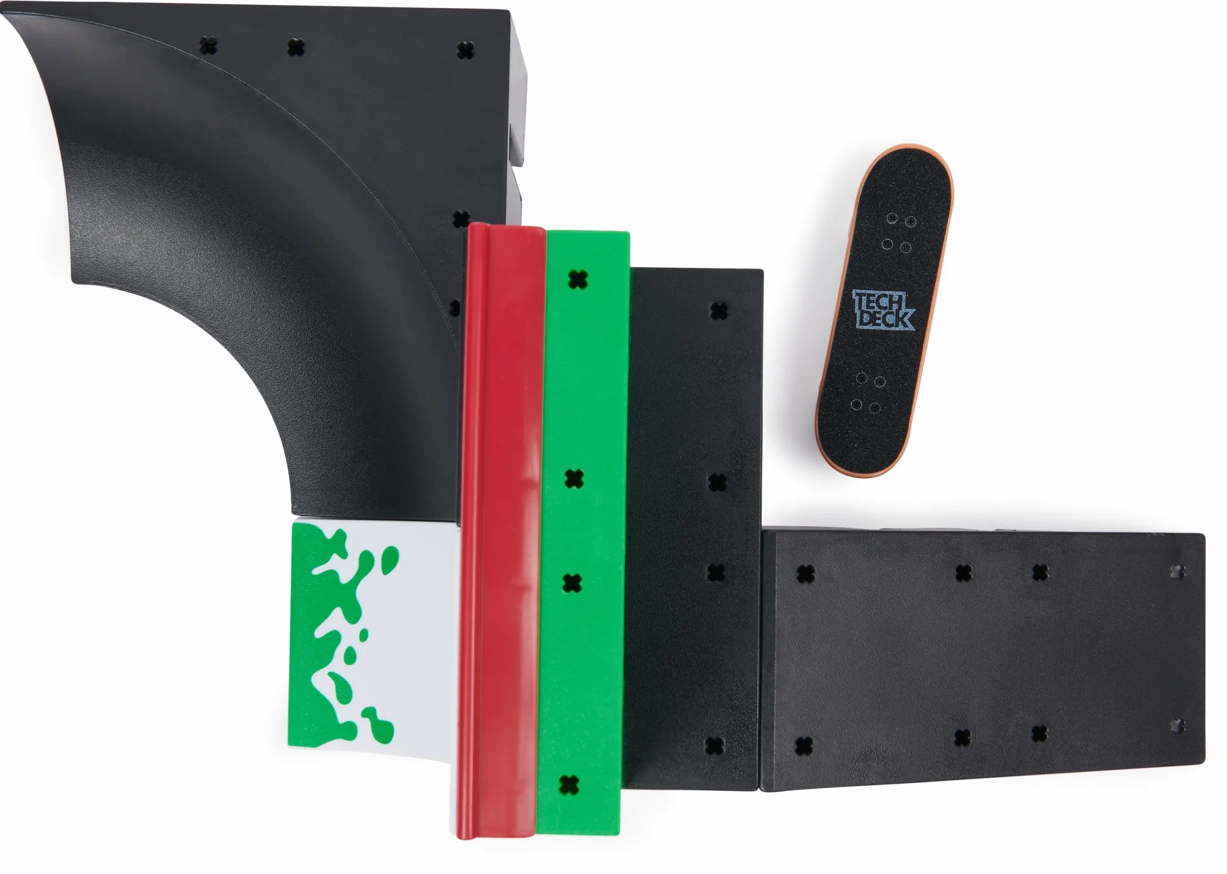 Tech Deck X-Connect zestaw startowy – Bowl Builder 2.0 zestaw ramp z autentyczną tablicą na palce marki Zero i akcesoriami, od 6 lat