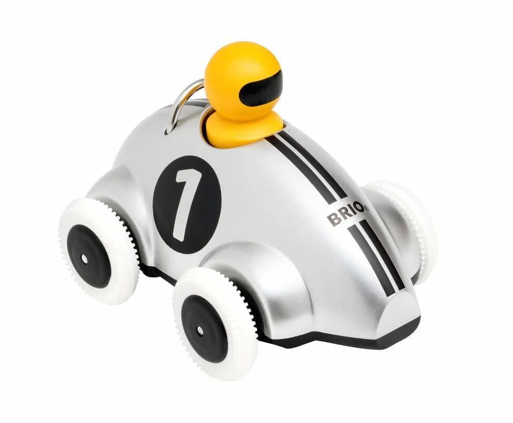 Push & Go Rennwagen Silber Edition Push Along