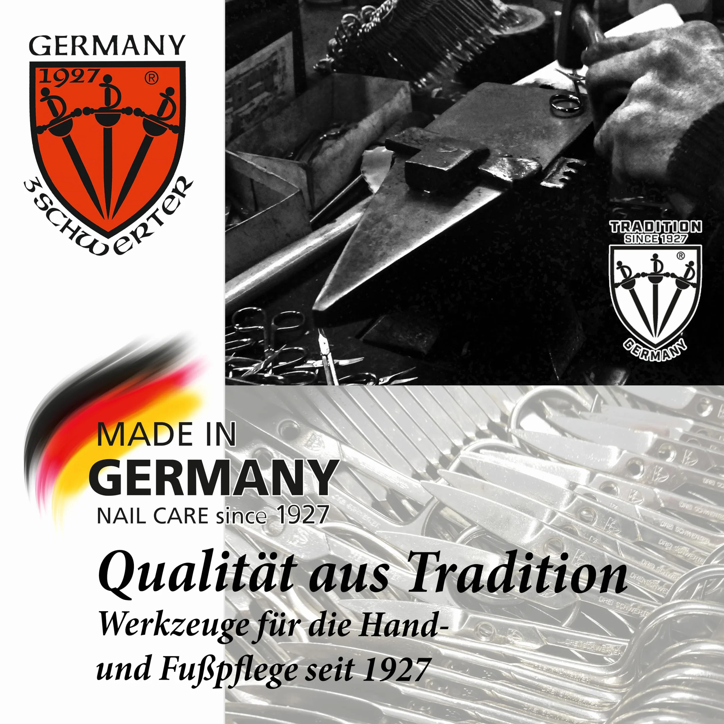 Kruk CORBI Swords Germany - Nożyczki dla niemowląt i małych dzieci z etui