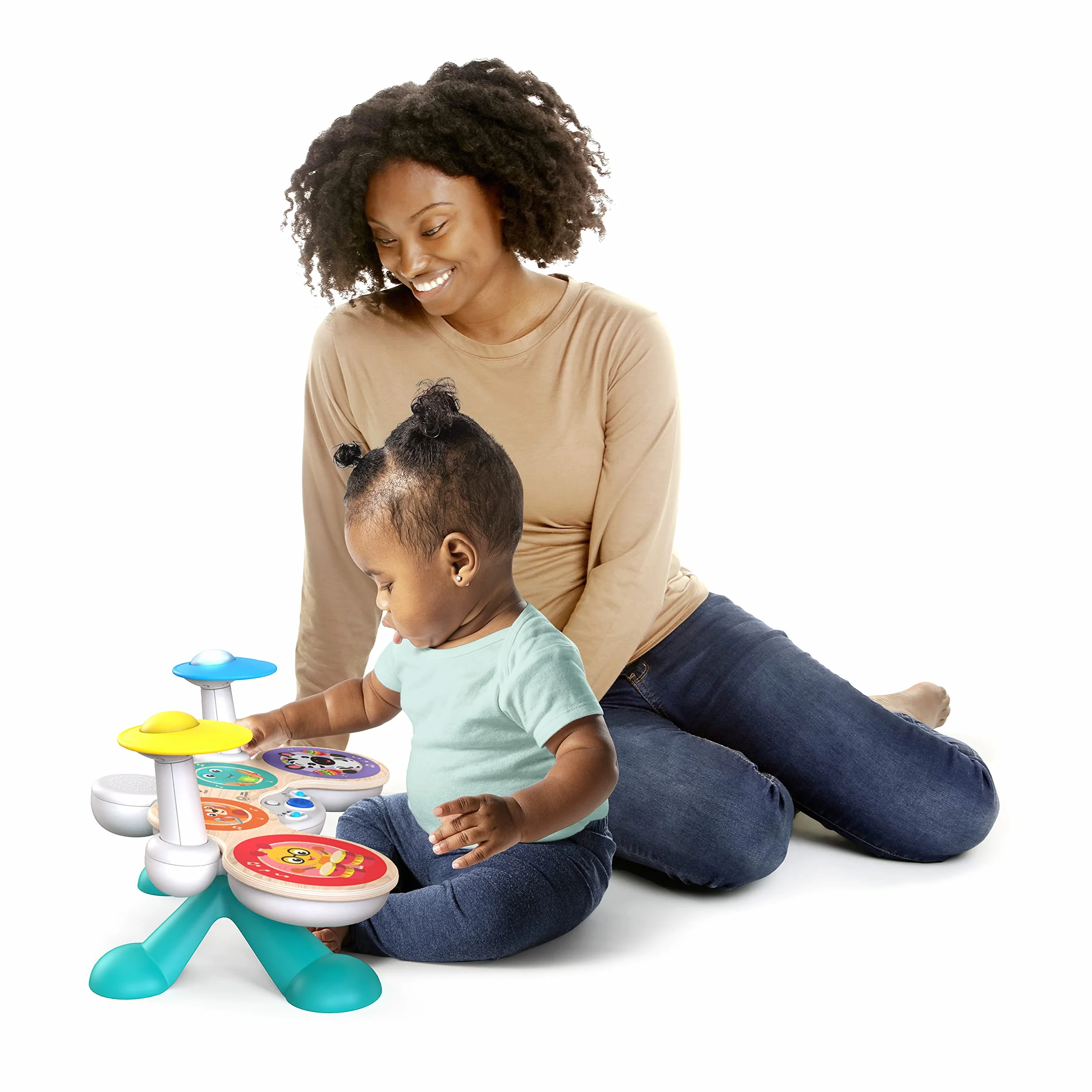 Baby Einstein Bateria Together in Tune, Connected Magic Touch, 4 tryby gry i 10 melodii, regulacja głośności, drewniana zabawka, od 12 miesięcy