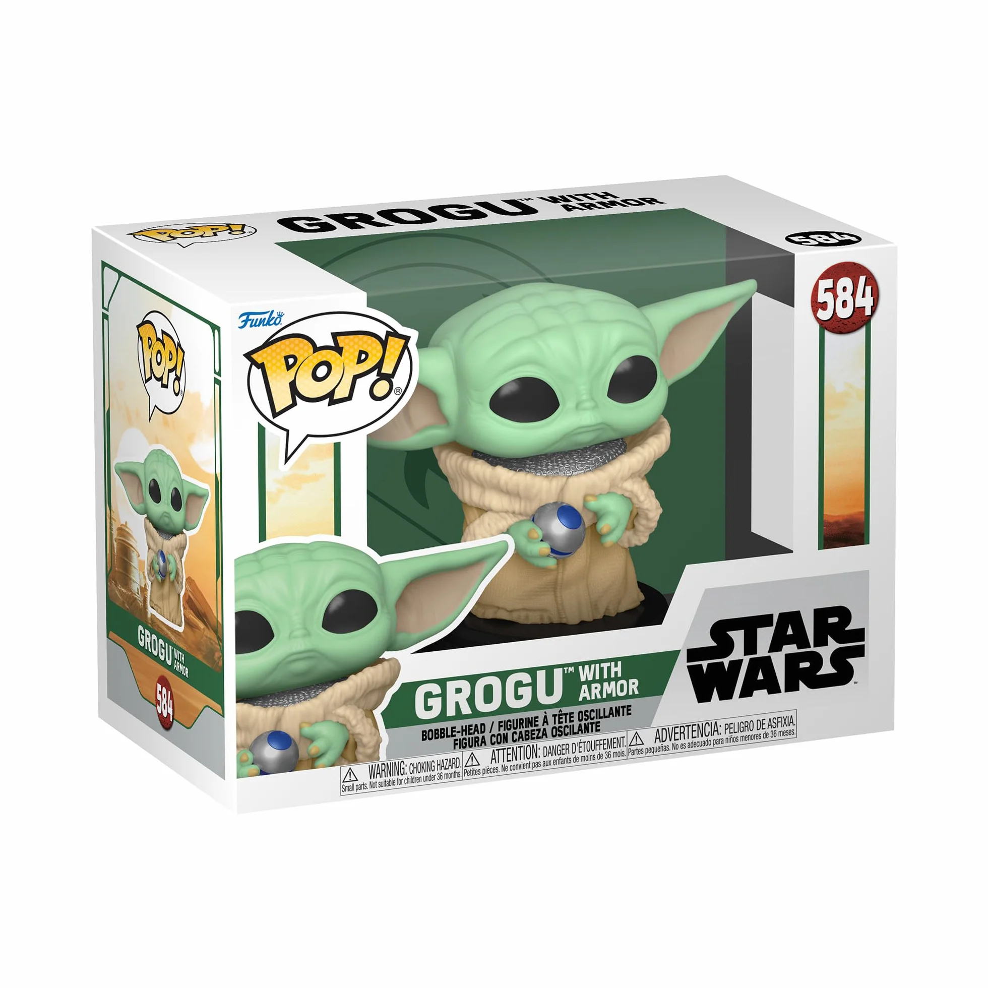 FUNKO POP! STAR WARS: Book of Boba Fett - Grogu ze zbroją