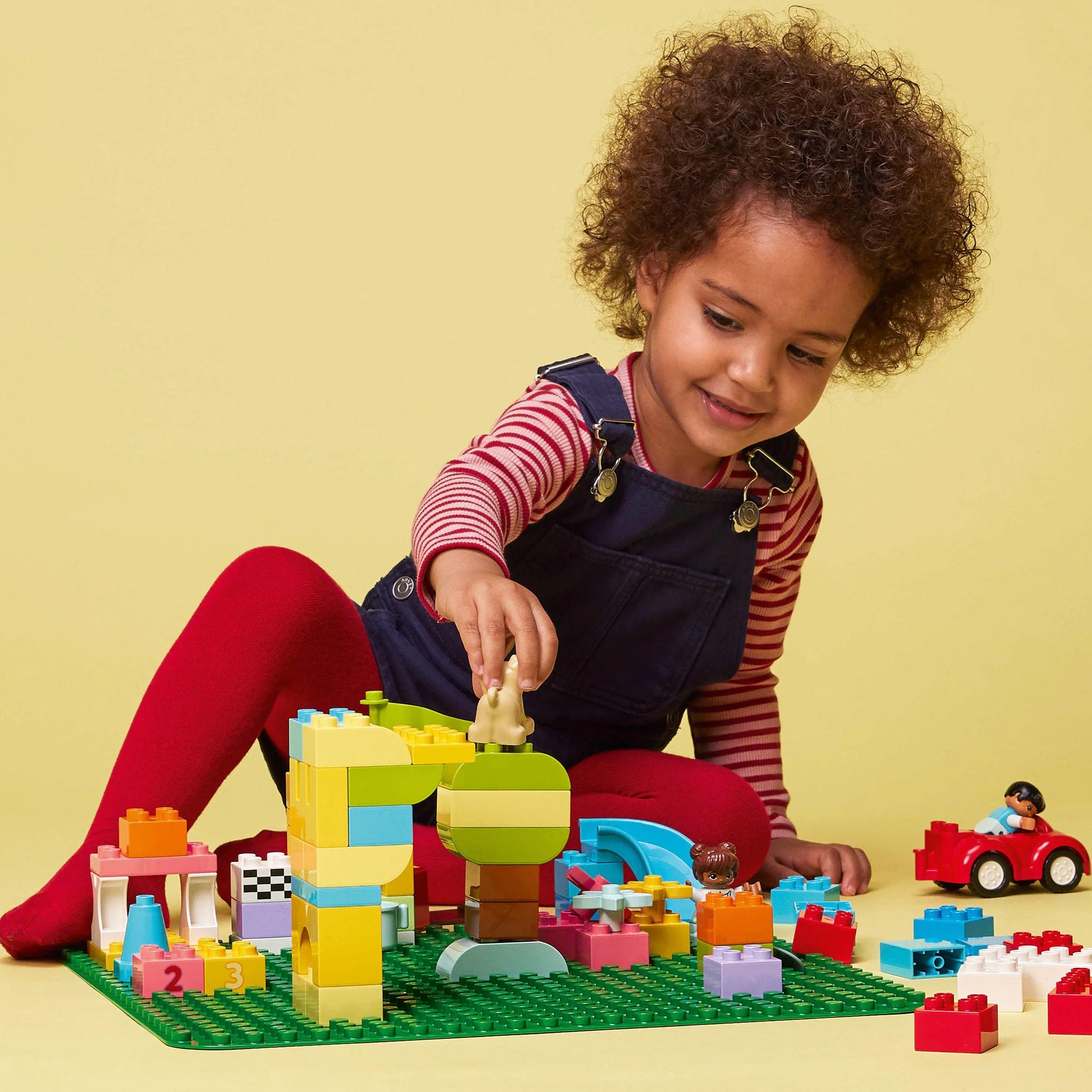 LEGO DUPLO 10980 Zielona Płytka Konstrukcyjna pod Klocki, Prezent dla Chłopców i Dziewczynek, na Urodziny, Roczek