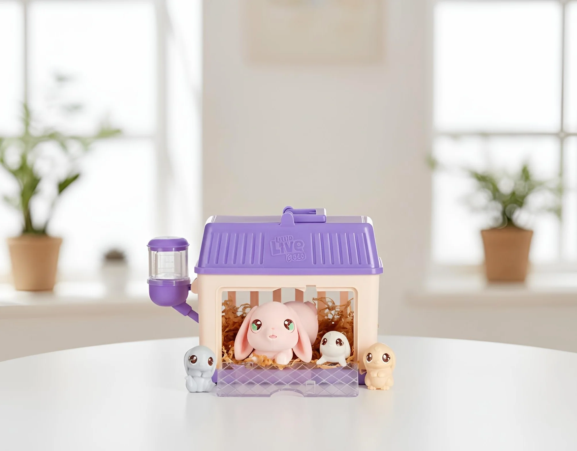 Little Live Pets – Mama Surprise Minis zajączek, pielęgnuj mamę chomika lub zajączka w swoim stajni i gorące 2, 3 lub 4 mini niemowlęta witają Little Live Pets – Mama Surprise Minis Bunschen