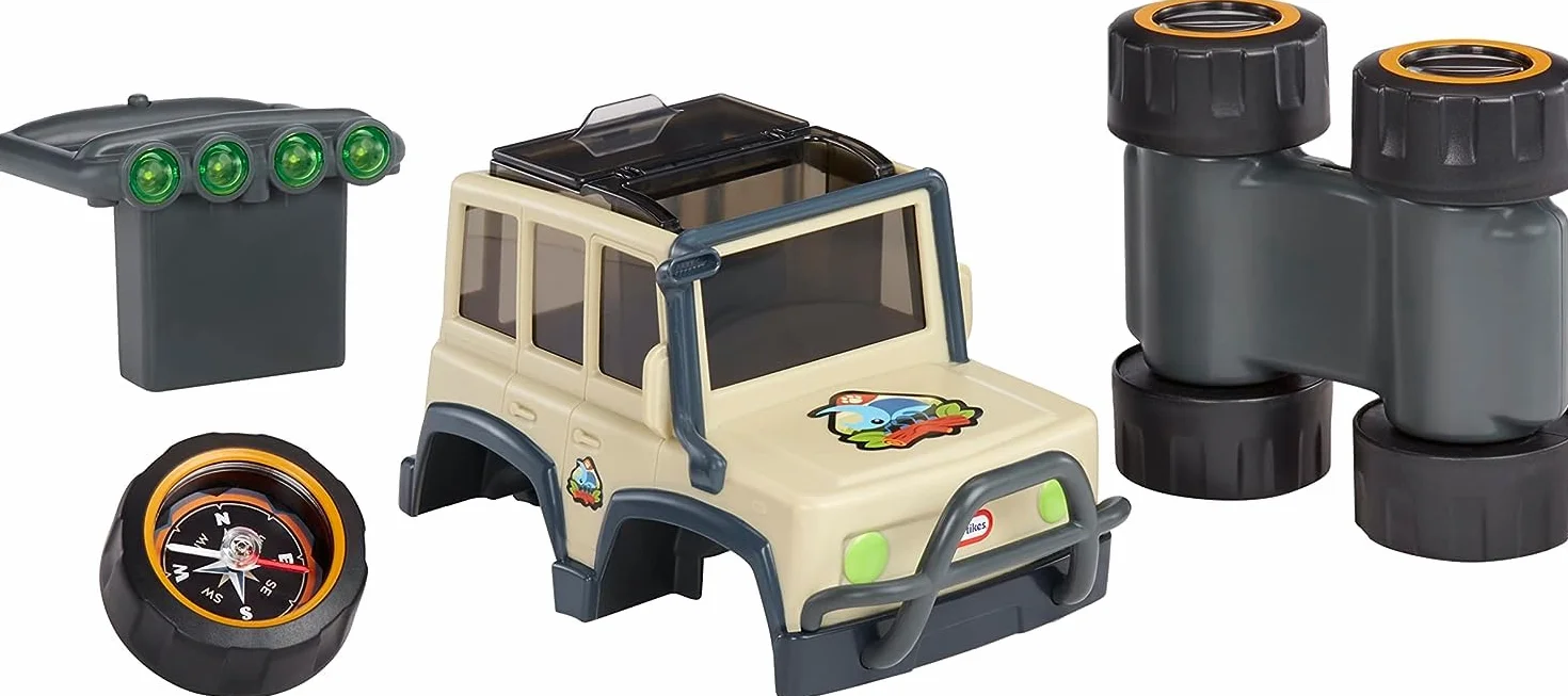 Little Tikes Big Adventures Safari SUV STEM Toy - w zestawie pojazd z lornetką, latarką i kompasem - Świetny prezent dla dzieci w wieku 3+
