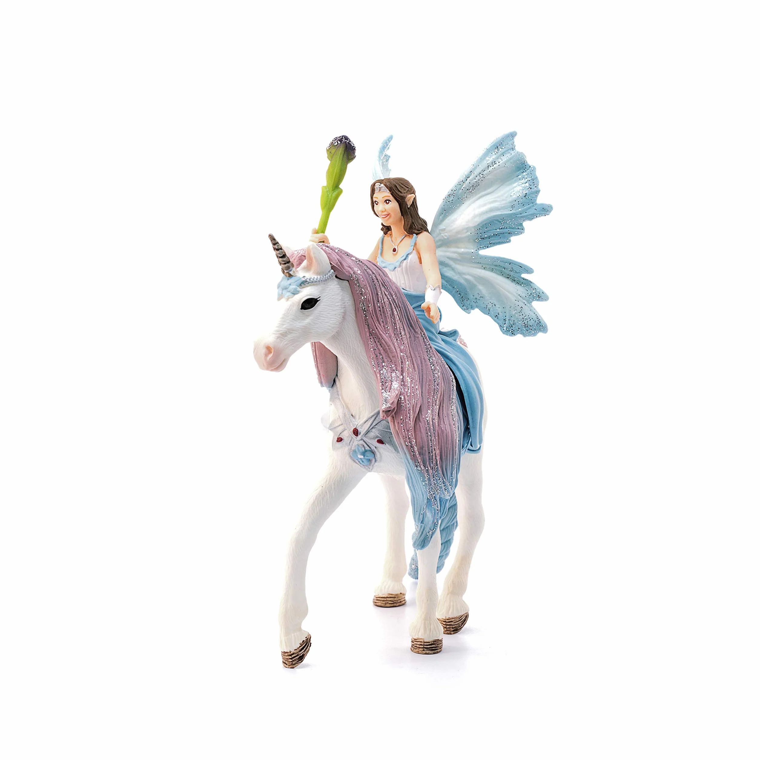 schleich BAYALA | Eyela z jednorożcem 70569 | Księżniczka z berłem i jednorożec z magnesem | Magiczny prezent dla dziewczynek i chłopców | Figurka kolekcjonerska | Od 5 lat | Zestaw 3 elementów
