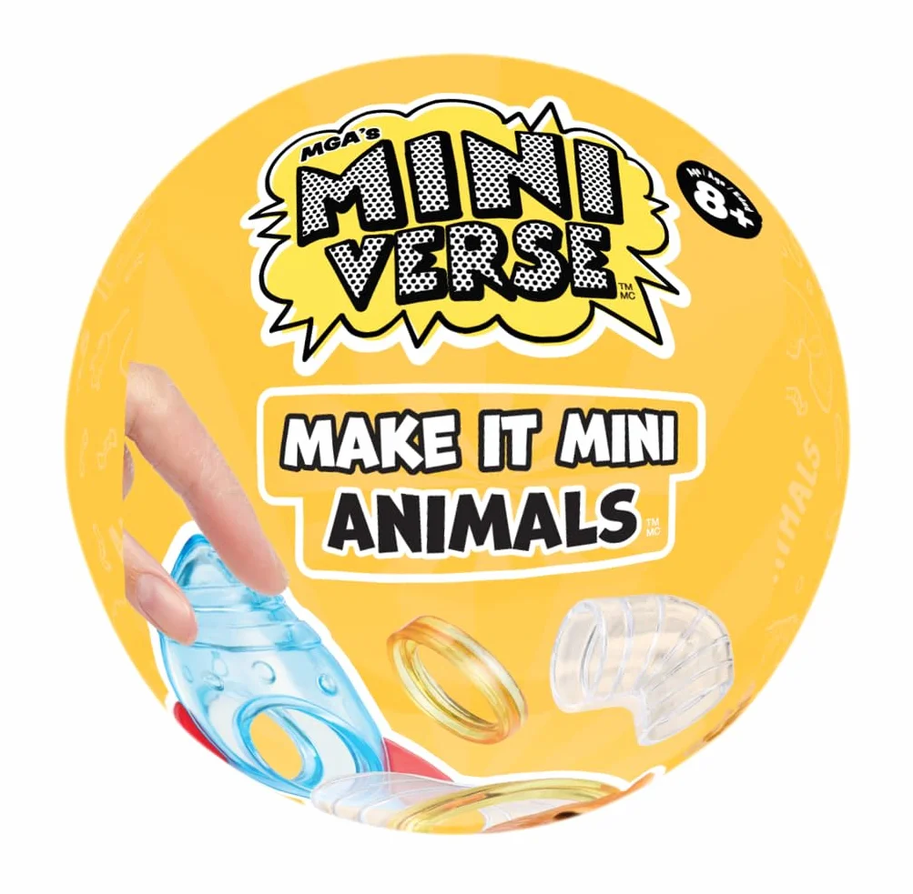 MGA's Miniverse Make It Mini Animals Series 2 – Zestaw z Jedną Figurką Zwierzątka i Akcesoriami, Mini Kolekcjonerskie Elementy; w Serii 8 do Zebrania; dla Kolekcjonerów i Dzieci od 8 Lat