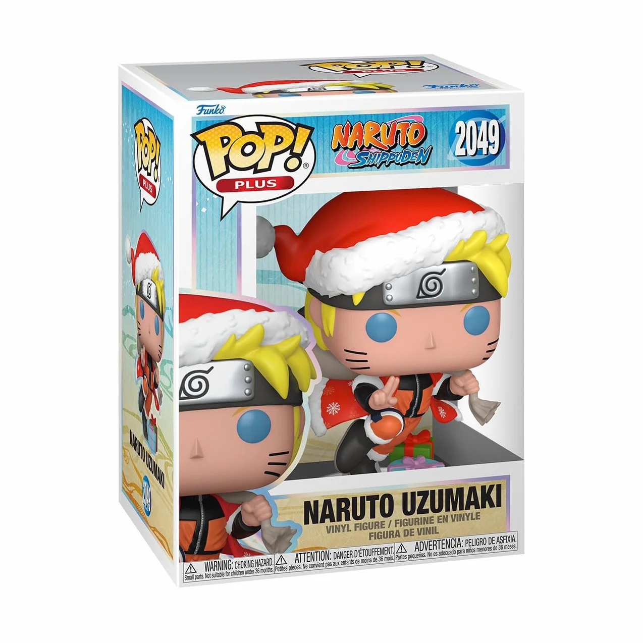 Funko Pop! Plus: Naruto Shippuden - Naruto Uzumaki - Holiday - kolekcjonerska figurka winylowa - pomysł na prezent - oficjalny towar - zabawki dla dzieci i dorosłych - fani anime - modelka dla