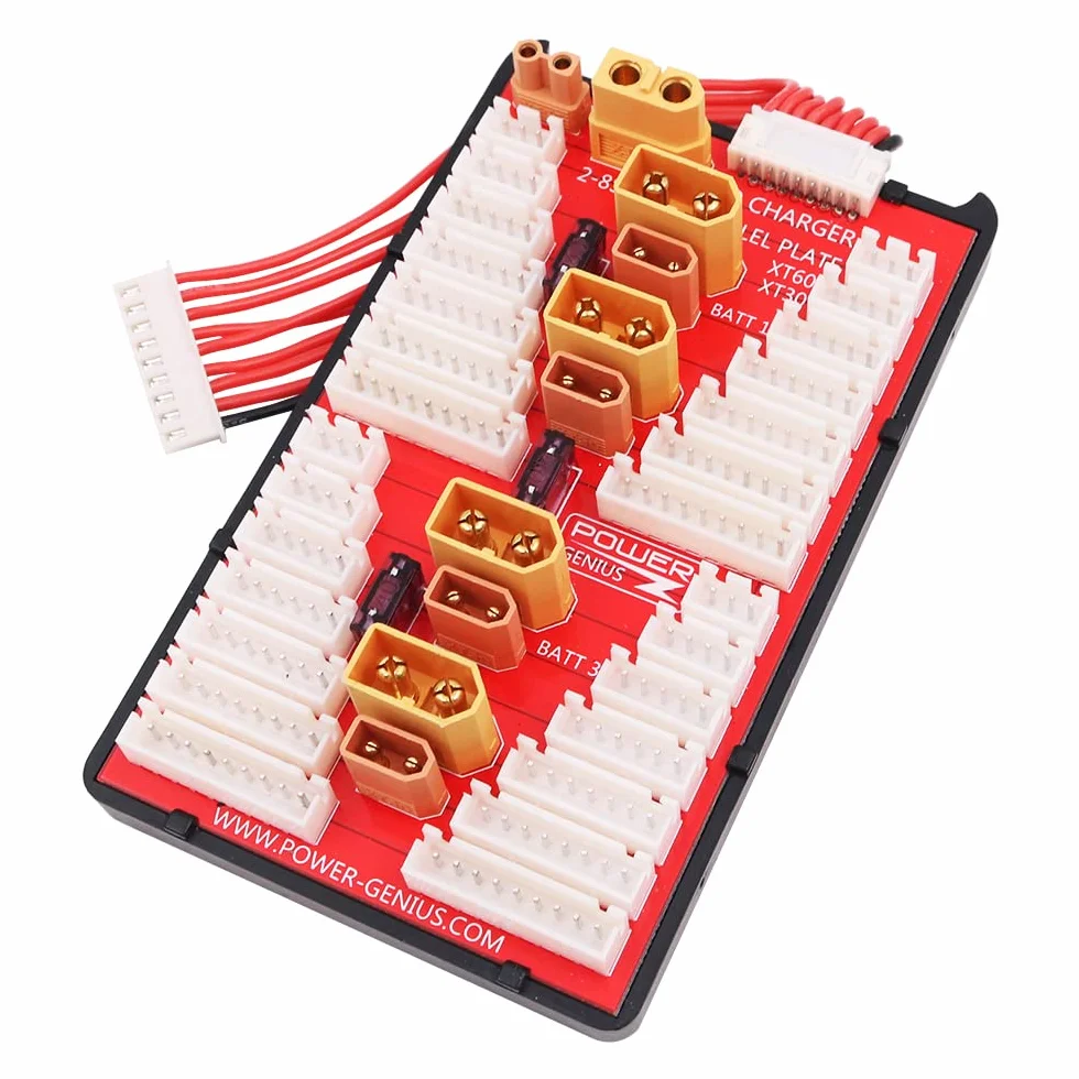 2 W 1 XT60 XT30 Równoległa ładowarka do deski ładującej kompatybilna z bateriami LiPo 2-8S do modeli RC, część do narzędzi DIY