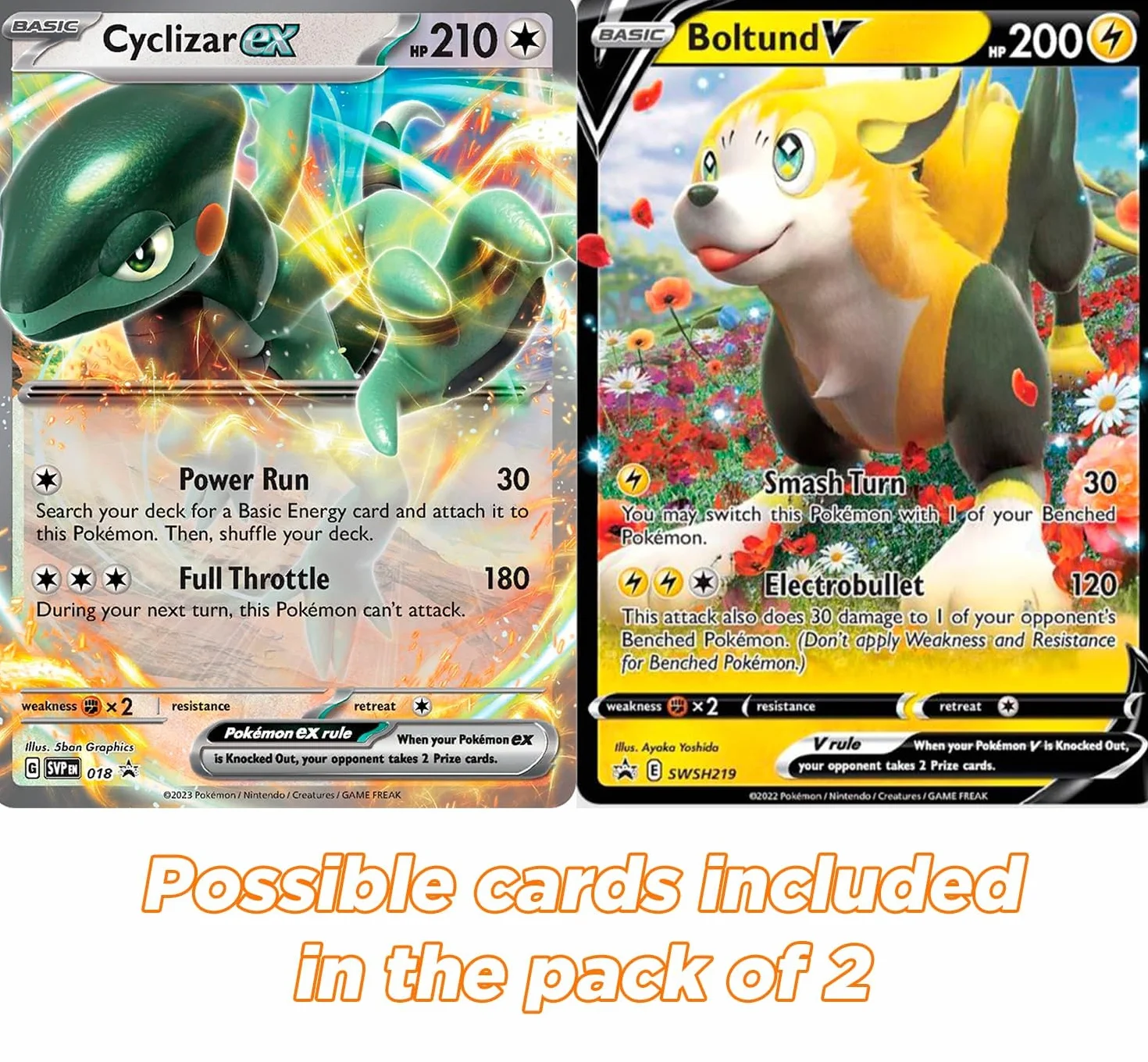 Pokemon Jumbo 2-pak, karty Pokemon Jumbo XXL, 2 sztuki Giant GX VMAX Mega V, karty Pokémon True, oficjalne karty Pokémon w języku angielskim.