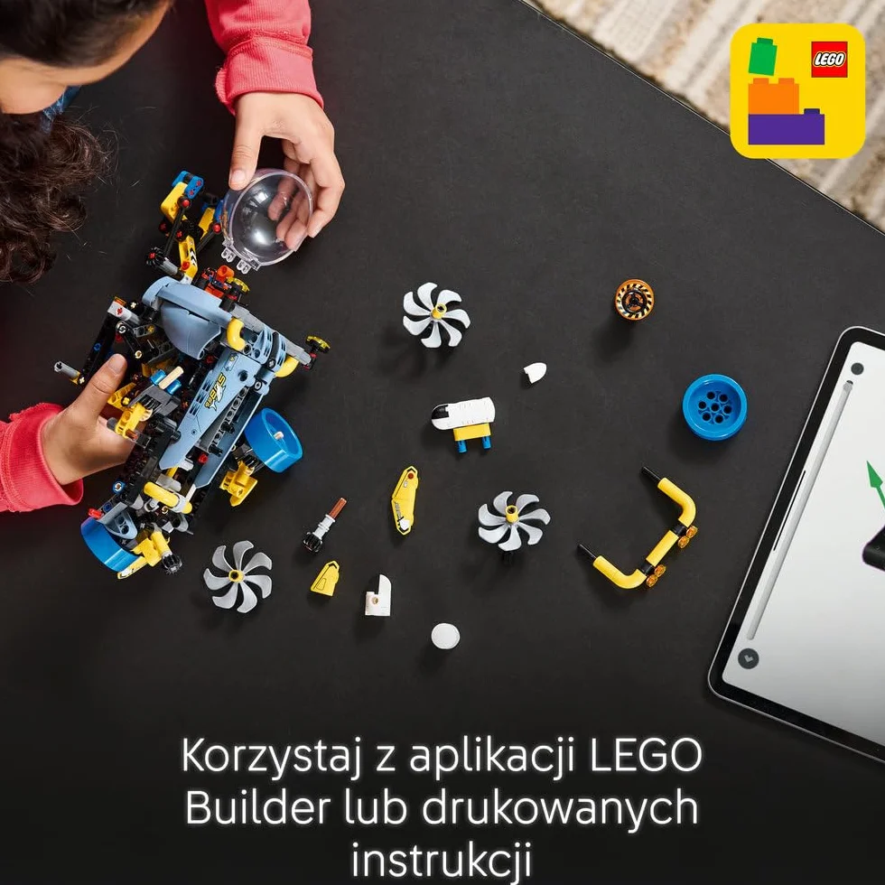 LEGO Technic Badawcza Łódź Podwodna, Konstrukcyjna Zabawka dla Dziecka do Zbudowania, Model Pojazdu z Otwieranym Kokpitem, Kreatywny Prezent dla 9-latka, dla Chłopca i Dziewczynki, Fana Nauki, 42201