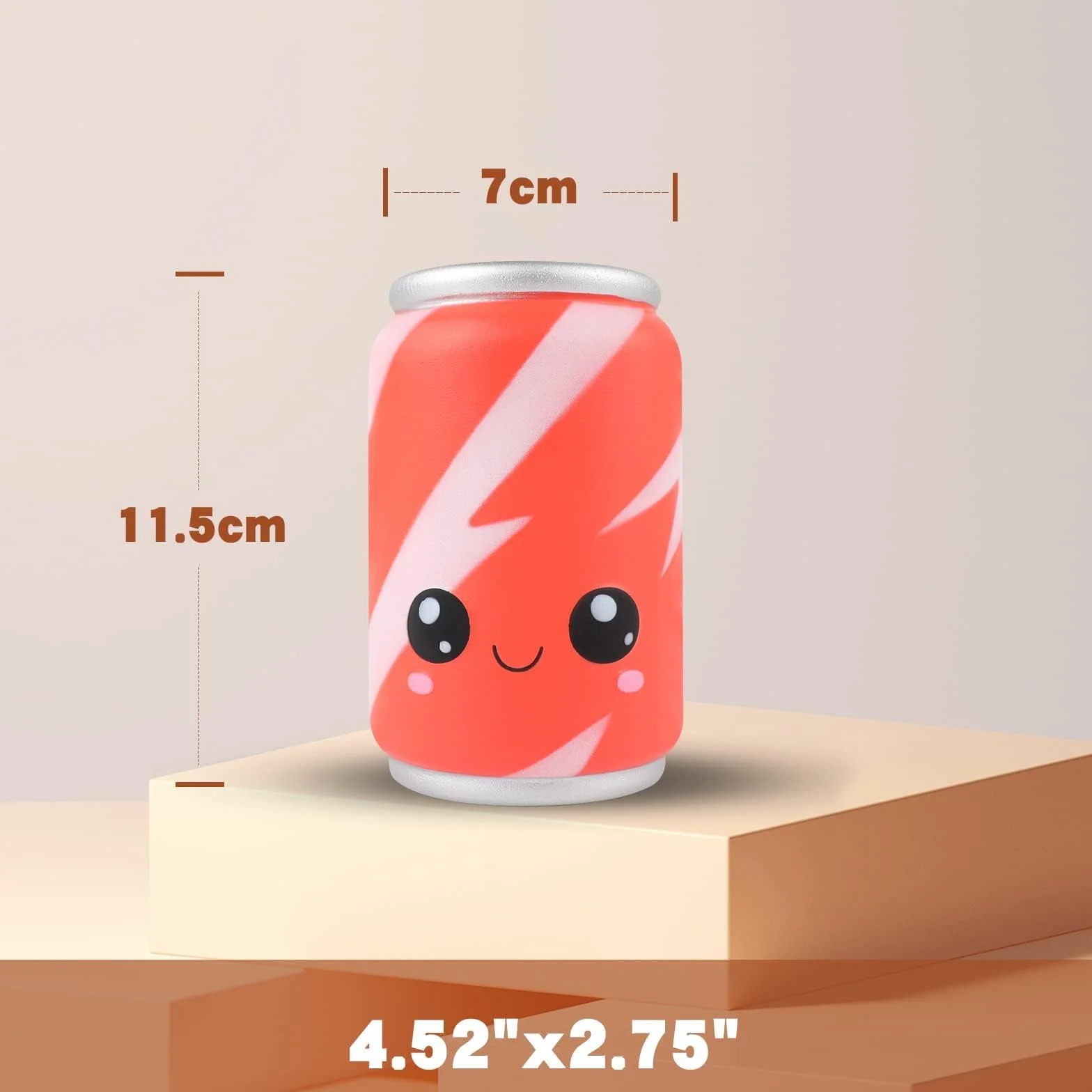 Anboor Squishies Toy Red Can Kawaii, miękka zabawka, powoli dzielona, wyciśnięta Cola, Squishy, redukcja stresu dla dzieci i dorosłych